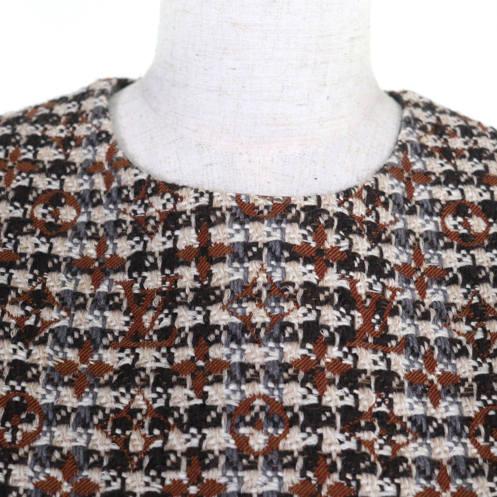 Louis Vuitton Louis Vuitton Louis Vuitton Multi wool Dress Textile Dresses DUTY FREE for USA Size ONE SIZE - 4 Thumbnail
