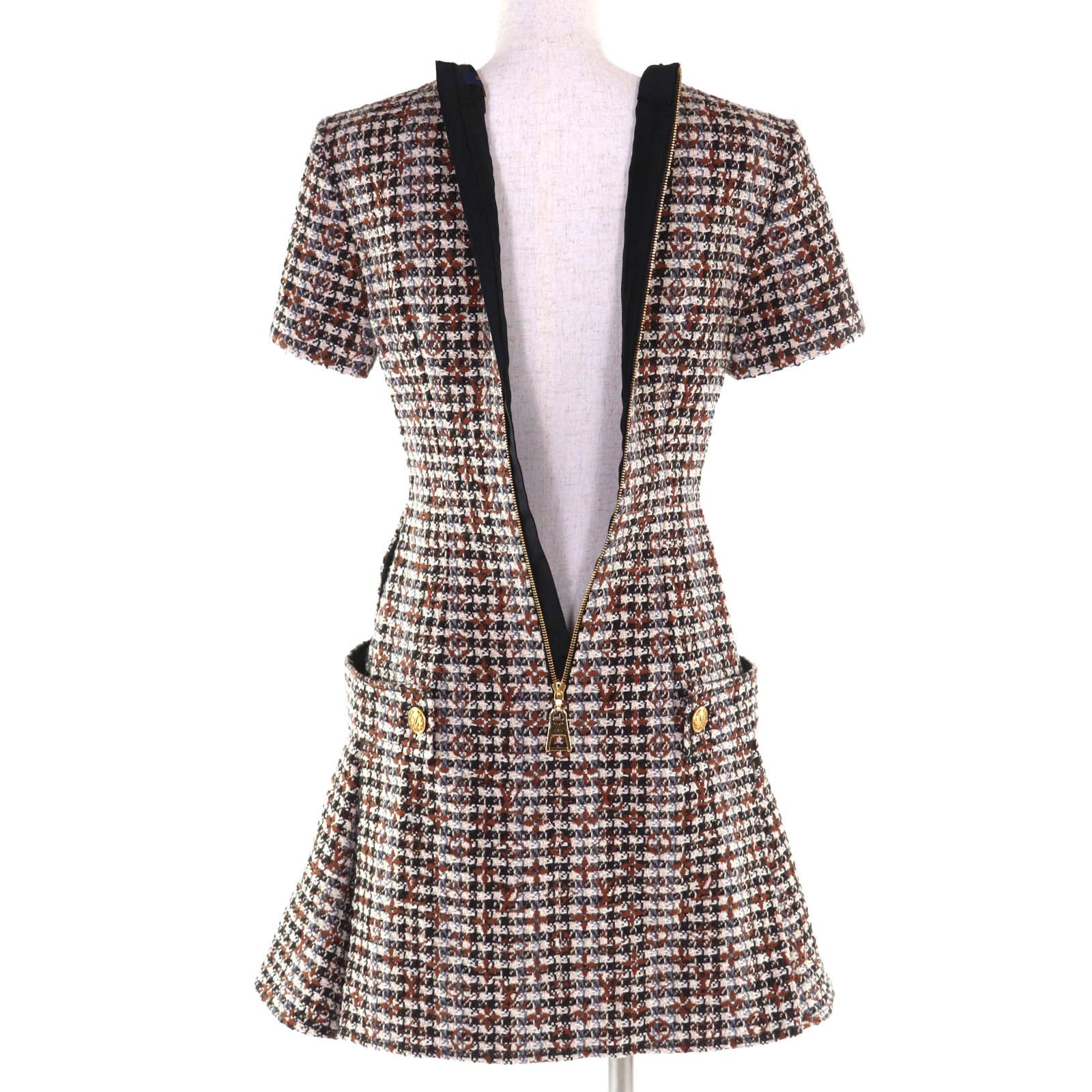 Louis Vuitton Louis Vuitton Louis Vuitton Multi wool Dress Textile Dresses DUTY FREE for USA Size ONE SIZE - 5 Thumbnail