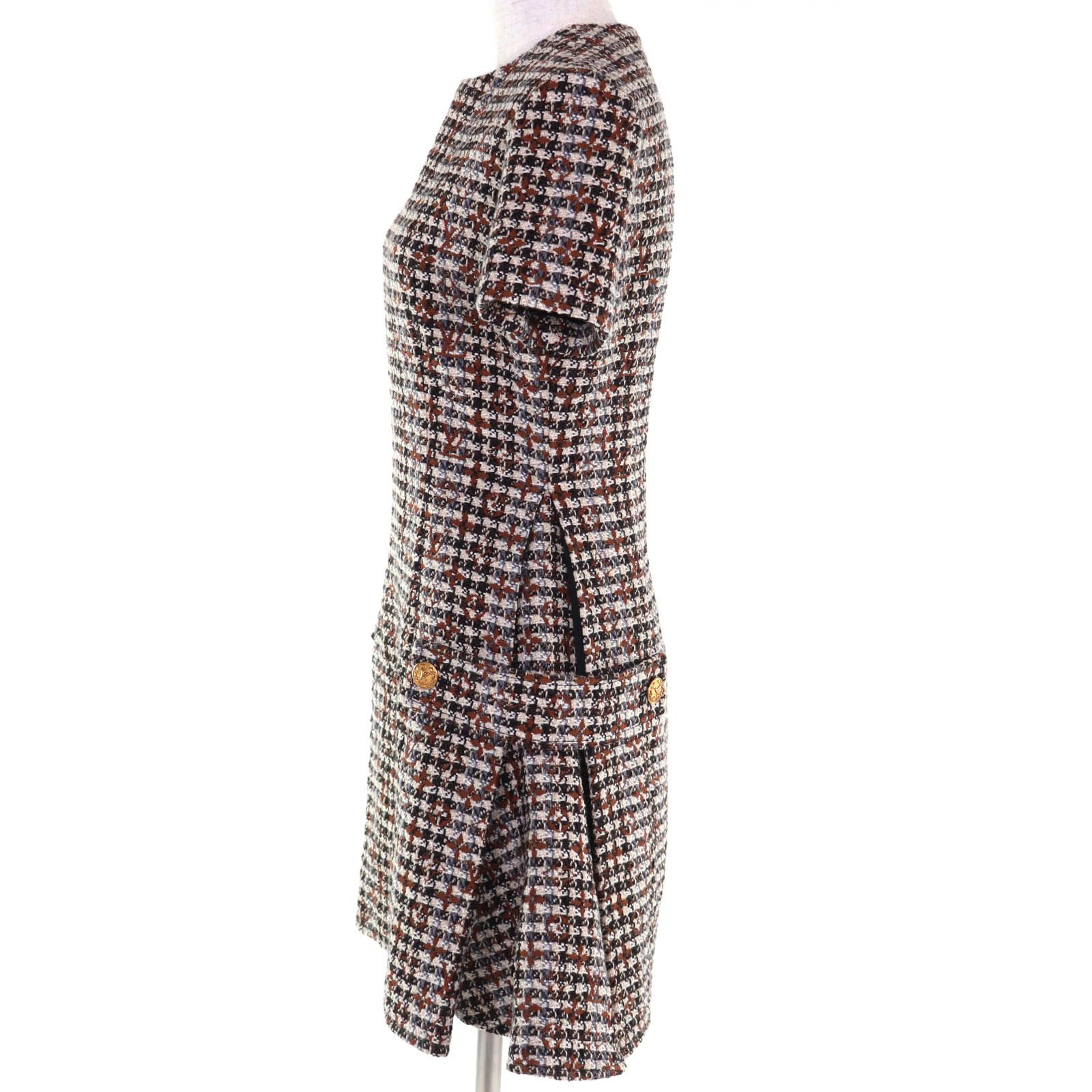 Louis Vuitton Louis Vuitton Louis Vuitton Multi wool Dress Textile Dresses DUTY FREE for USA Size ONE SIZE - 2 Thumbnail