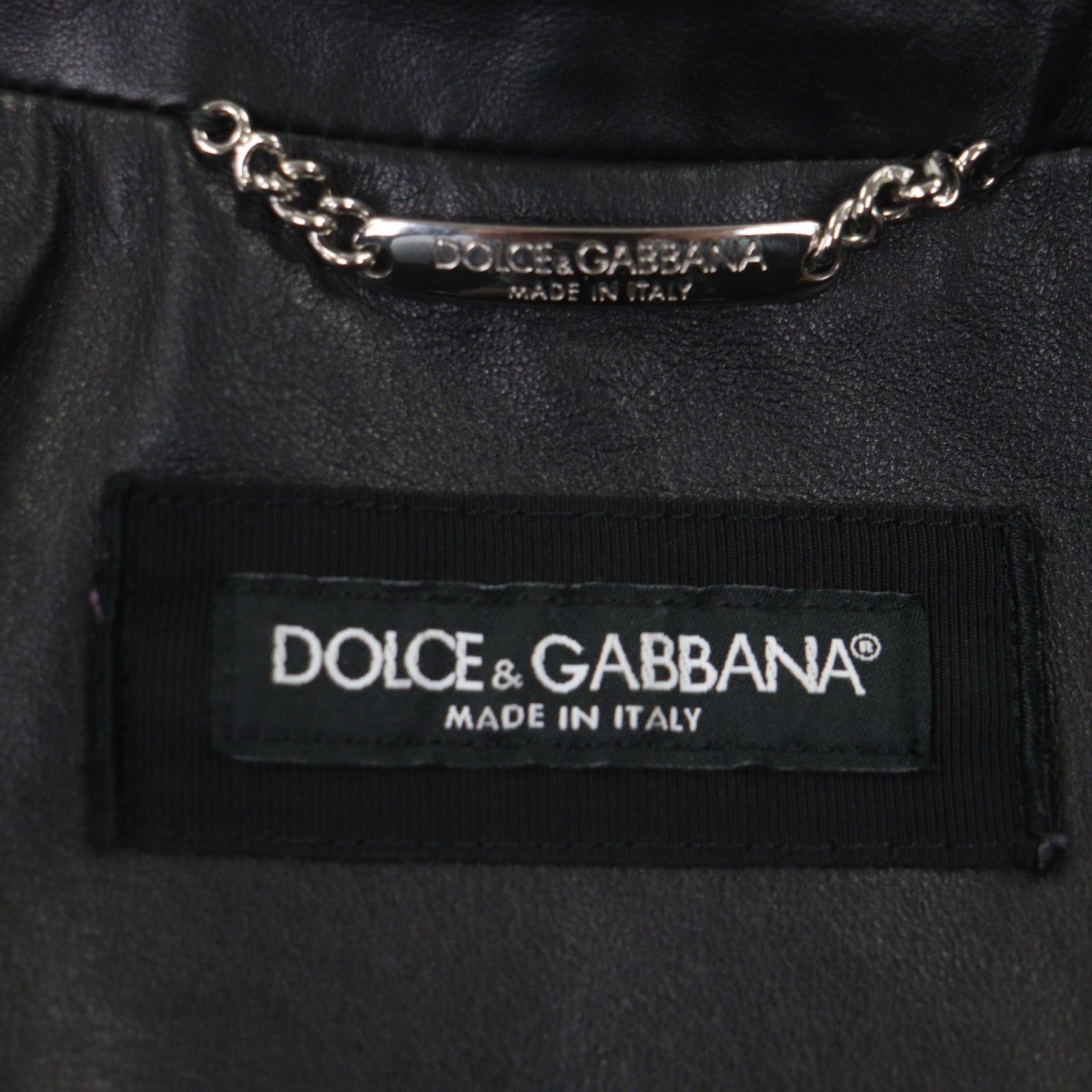 Dolce & Gabbana Dolce & Gabbana Dolce&Gabbana Cowhide Jacket Leather Outerwear DUTY FREE for USA Size ONE SIZE - 8 Thumbnail