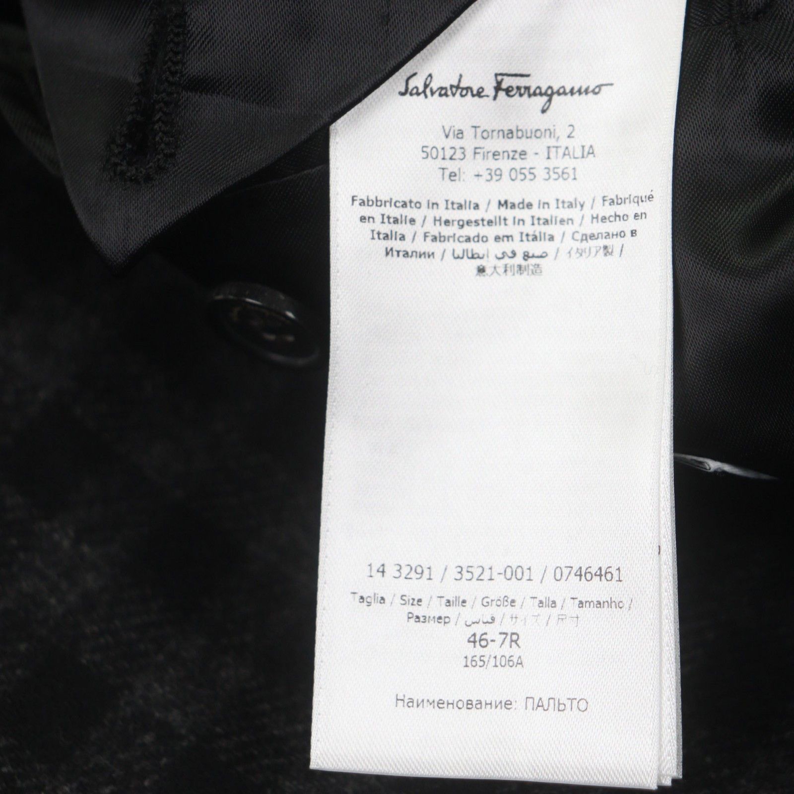 Salvatore Ferragamo Salvatore Ferragamo Salvatore Ferragamo Chester Wool Coat Textile Outerwear DUTY FREE for USA Size ONE SIZE - 8 Thumbnail