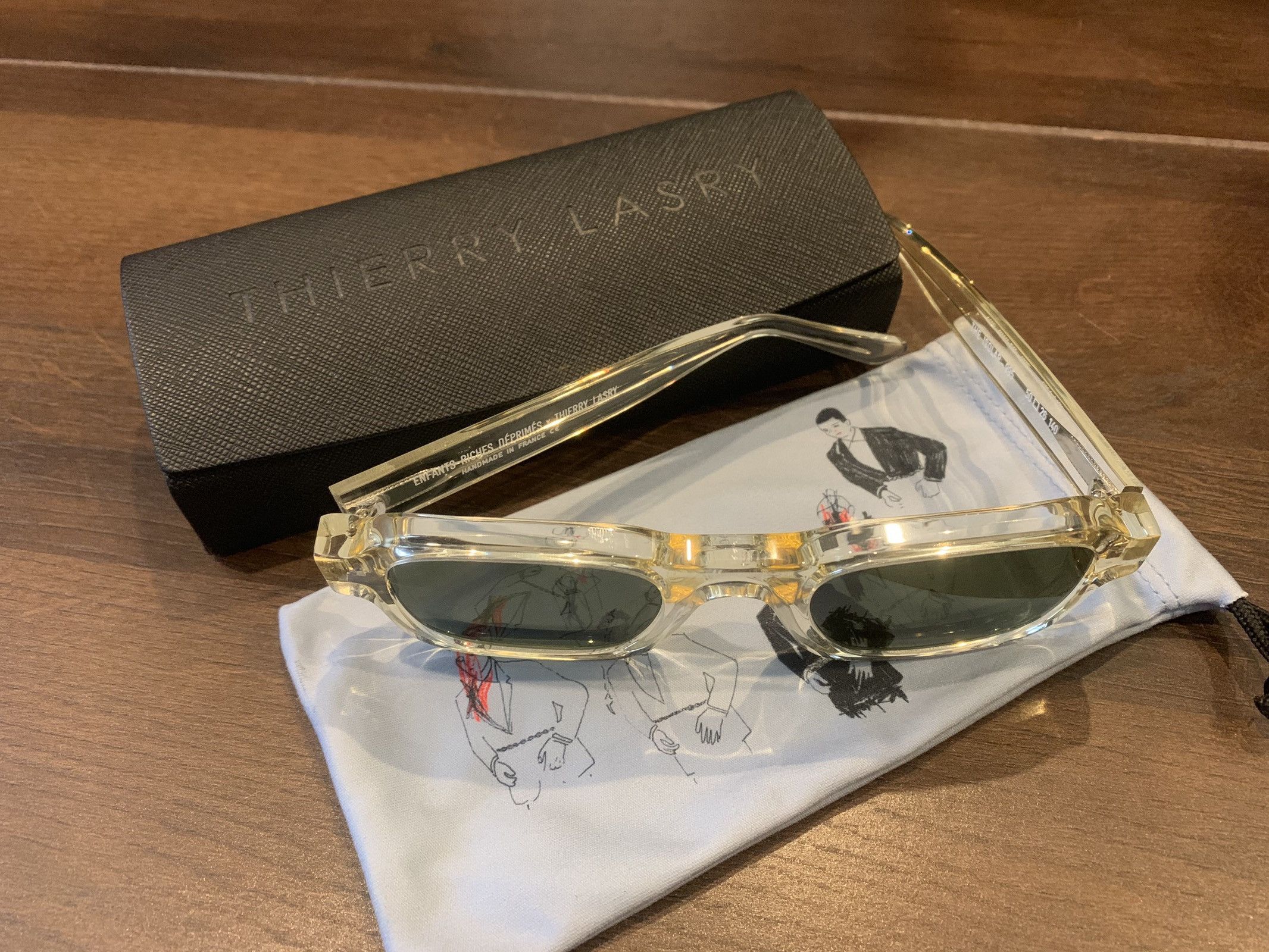 Enfants Riches Deprimes × Thierry Lasry The Isolar Ivory Clear Sunglasses Rare Pristine Size ONE SIZE - 2 Thumbnail