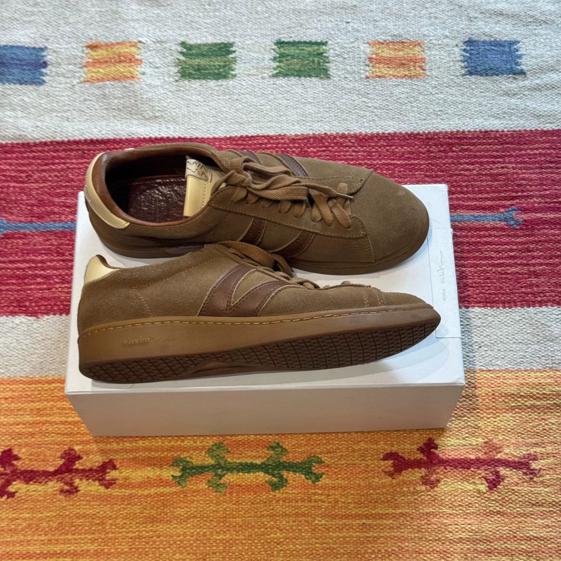 Visvim visvim Corda Folk Sneakers in Camel Color Size US 11 / EU 44 - 7 Thumbnail