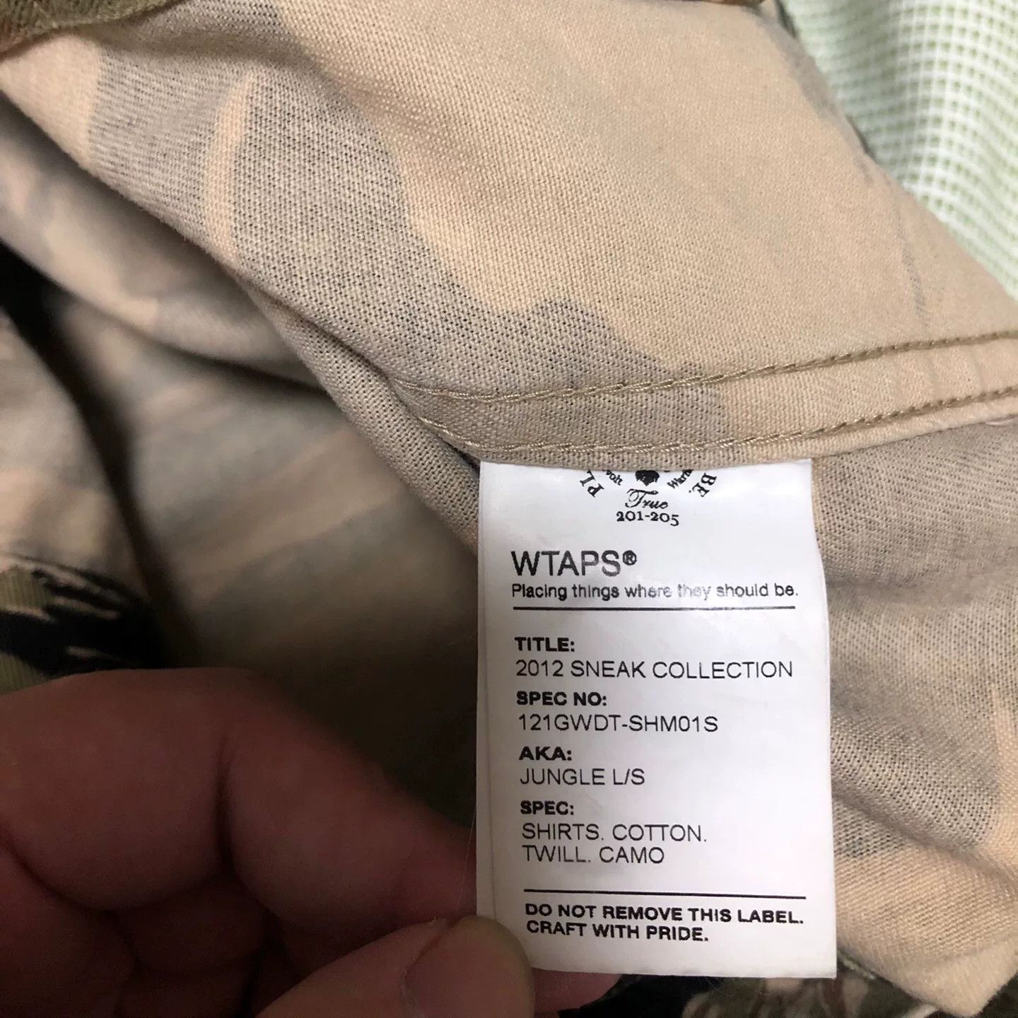Wtaps wtaps tiger stripe jacket in size S Size US S / EU 44-46 / 1 - 6 Thumbnail