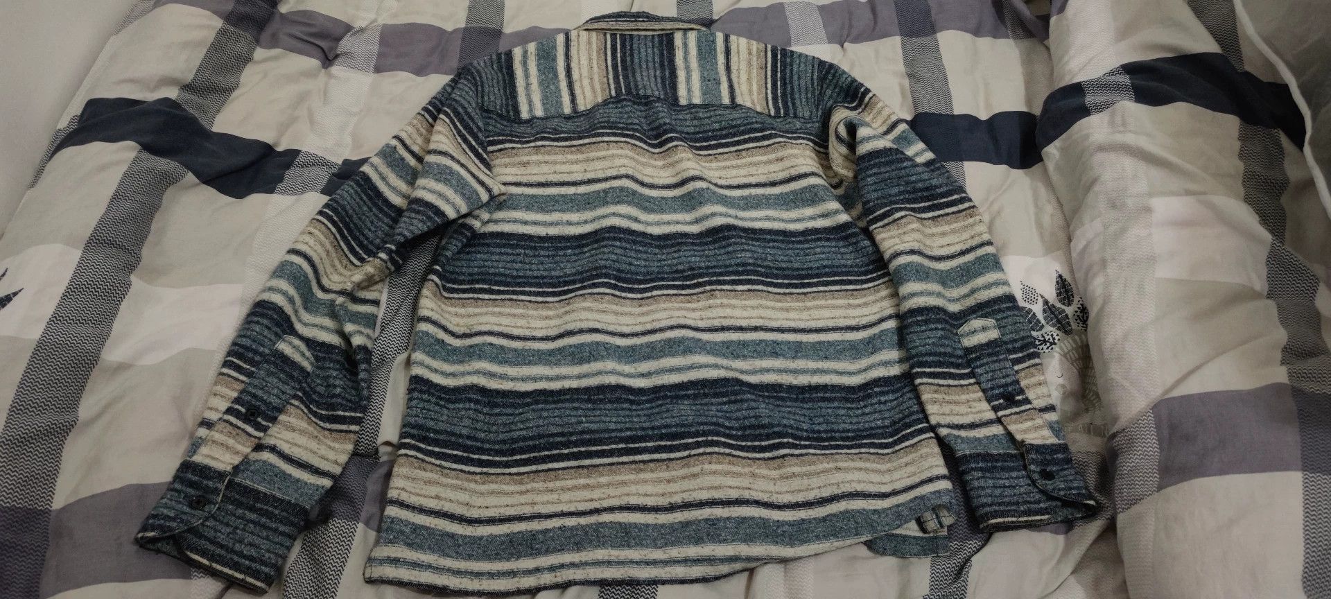 Neighborhood striped long sleeve shirt in blue color Size US S / EU 44-46 / 1 - 3 Thumbnail