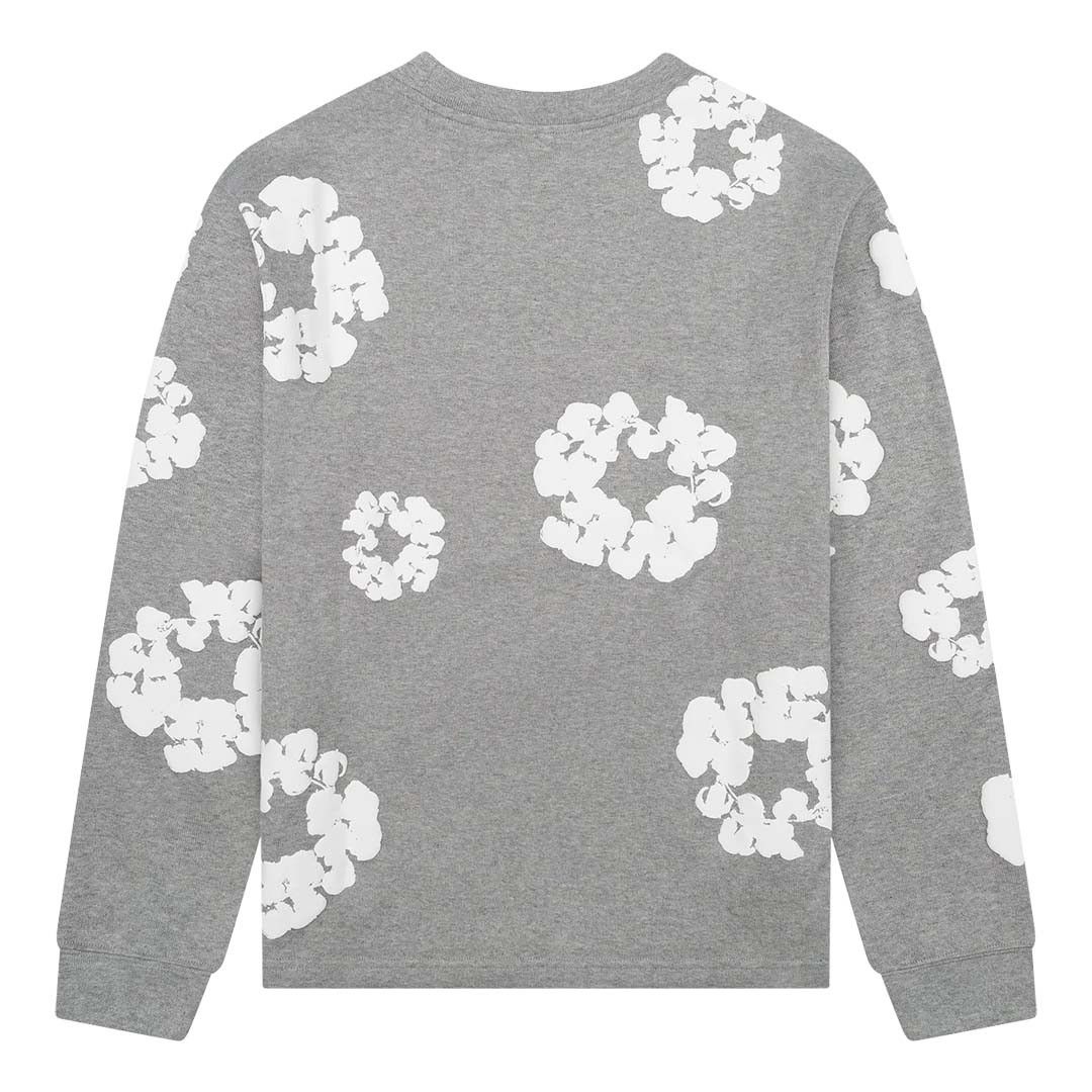 DENIM TEARS Cotton Wreath Grey Long Sleeve Tee Size US XXL / EU 58 / 5 - 2 Thumbnail