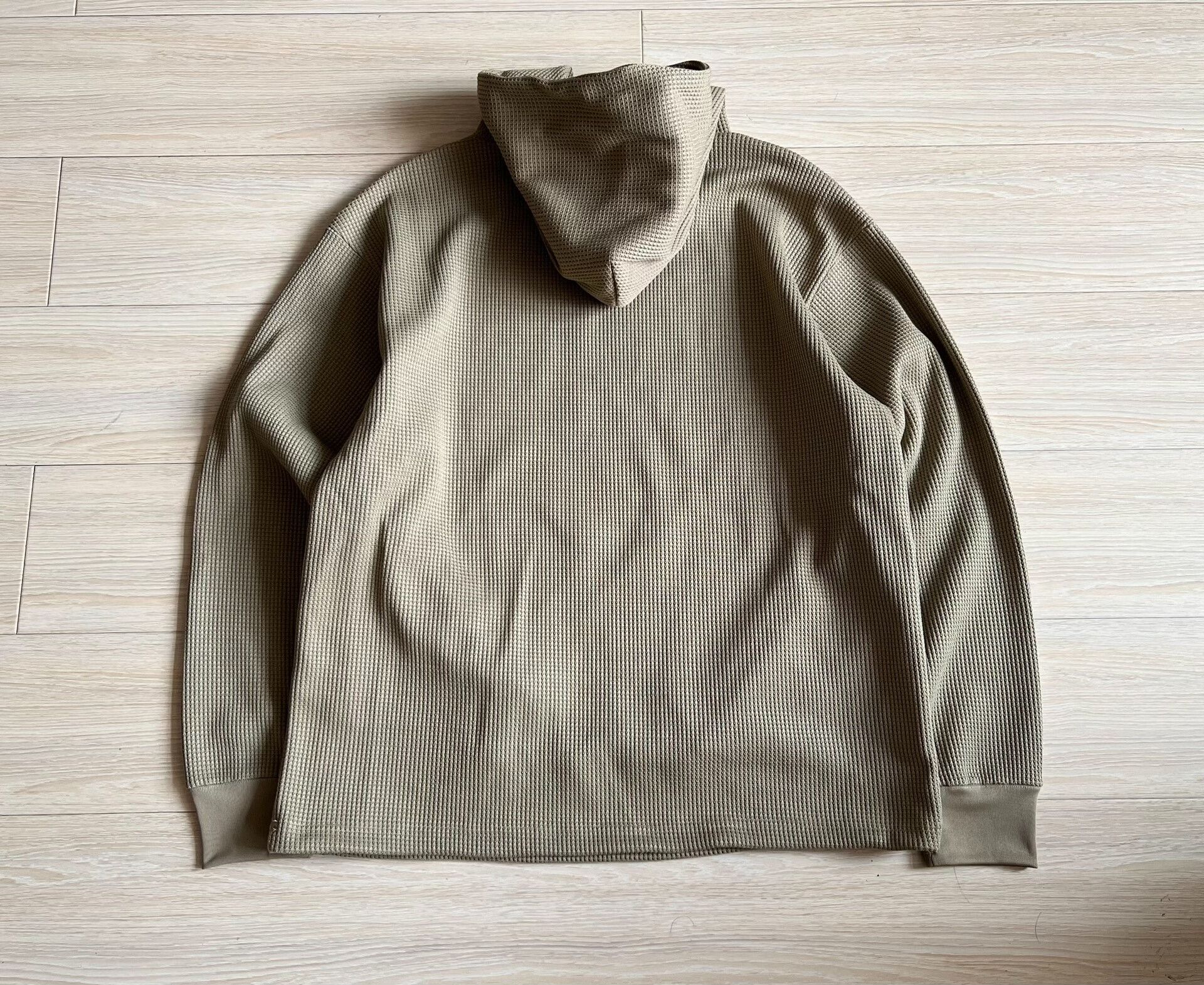 Beams Japan sage hooded functional sweatshirt with drawstring Size US XL / EU 56 / 4 - 2 Thumbnail