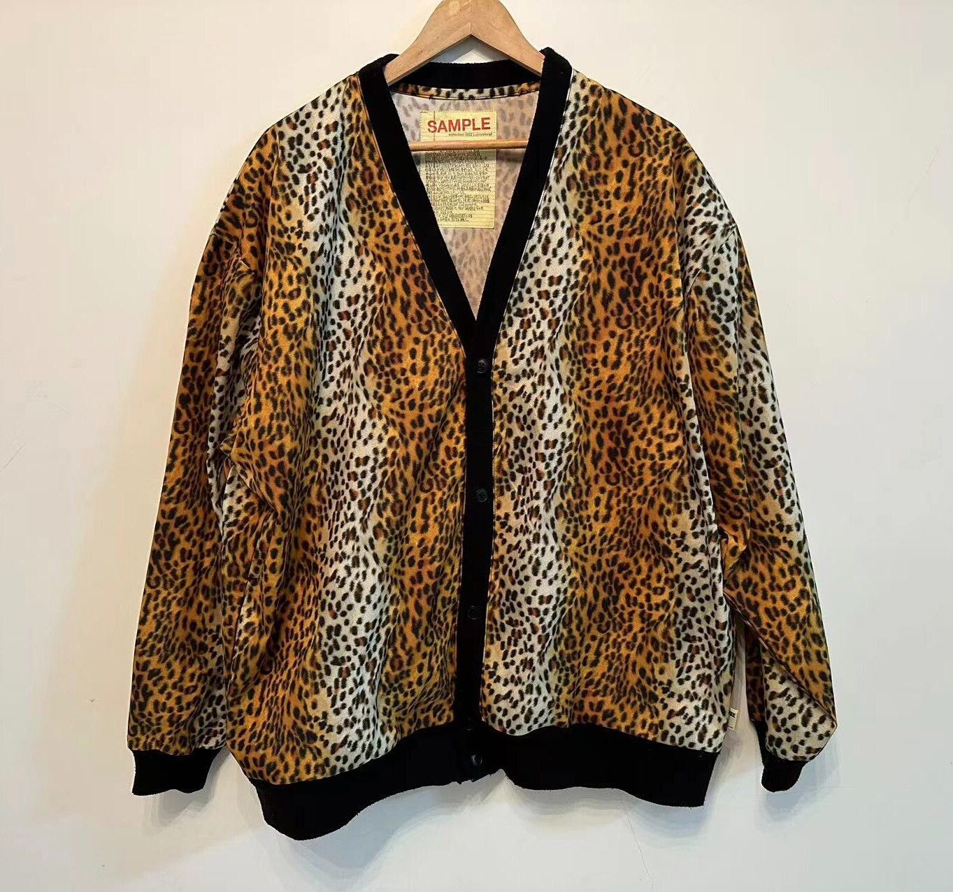 Beams Japan leopard print cardigan jacket for men Size US L / EU 52-54 / 3 - 2 Thumbnail