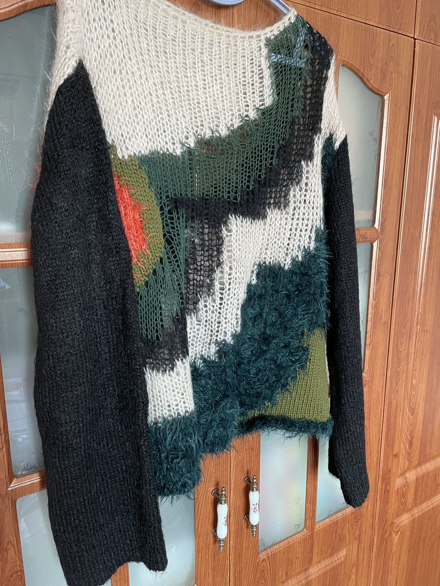 Dries Van Noten multicolored oversized knitted sweater Size M / US 6-8 / IT 42-44 - 3 Thumbnail