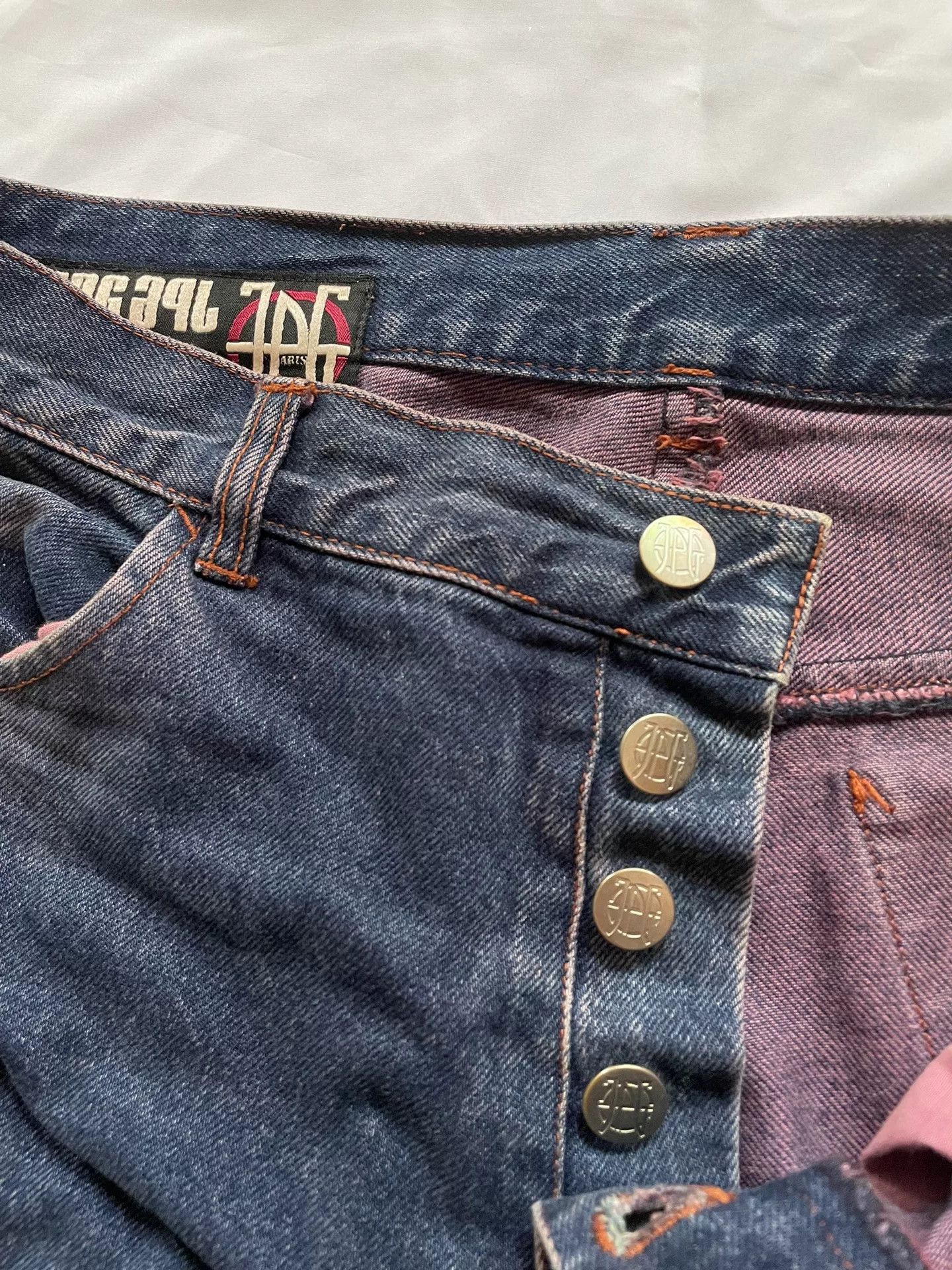 Jean Paul Gaultier Jean Paul Gaultier Flared Denim Pants Size 22" - 3 Thumbnail