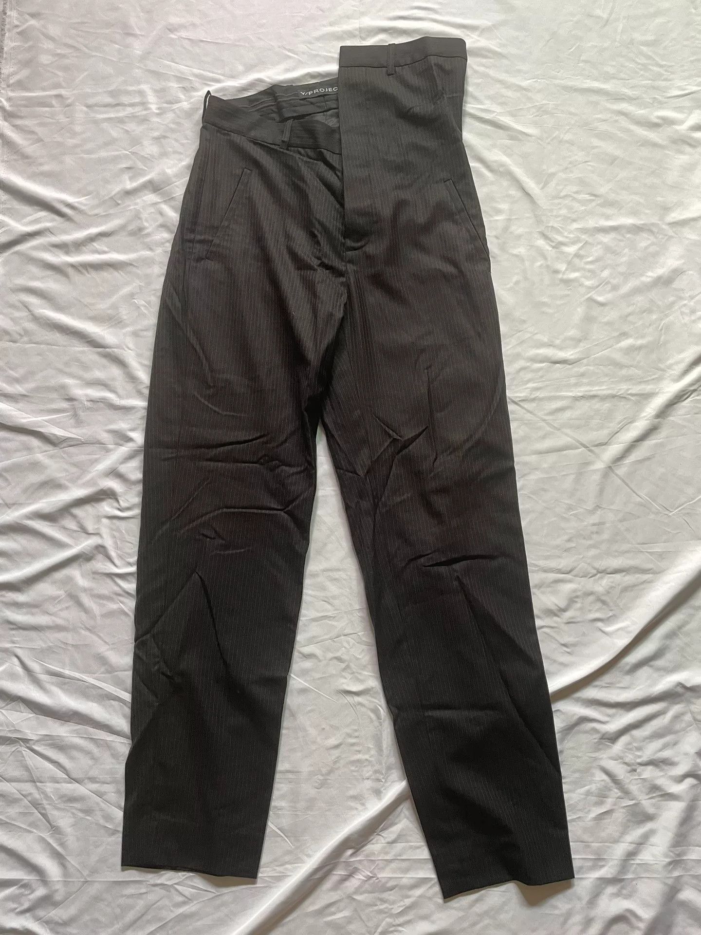 Y/Project unique tailored long pants with asymmetrical design Size US 26 / EU 42 - 2 Thumbnail