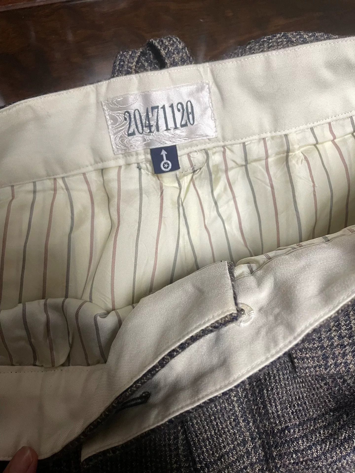 Kazuki Kuraishi unique houndstooth pattern wool long pants Size 28" / US 6 / IT 42 - 6 Thumbnail