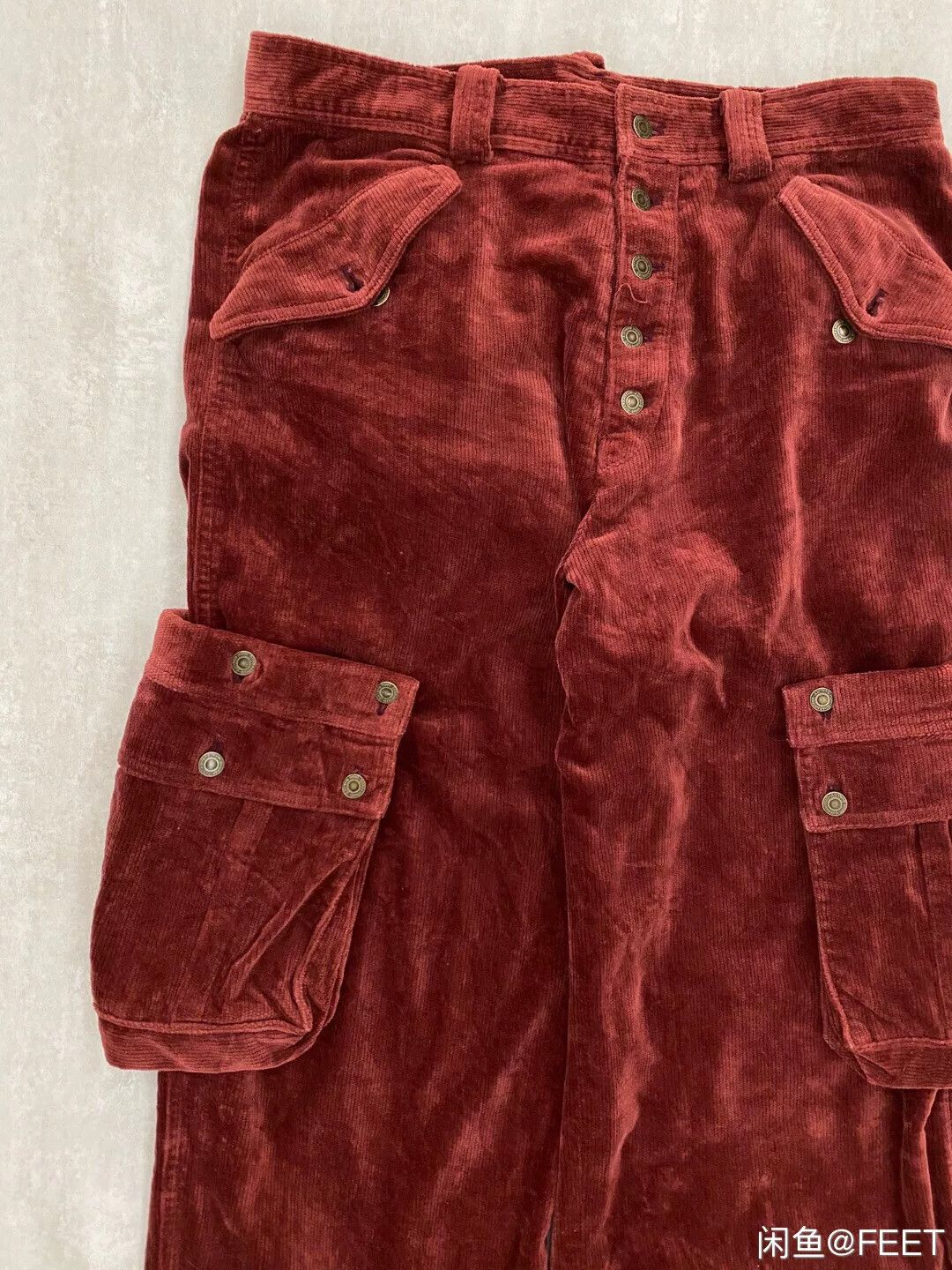 Vintage vintage multy pocket corduroy pants Size US 27 - 3 Thumbnail