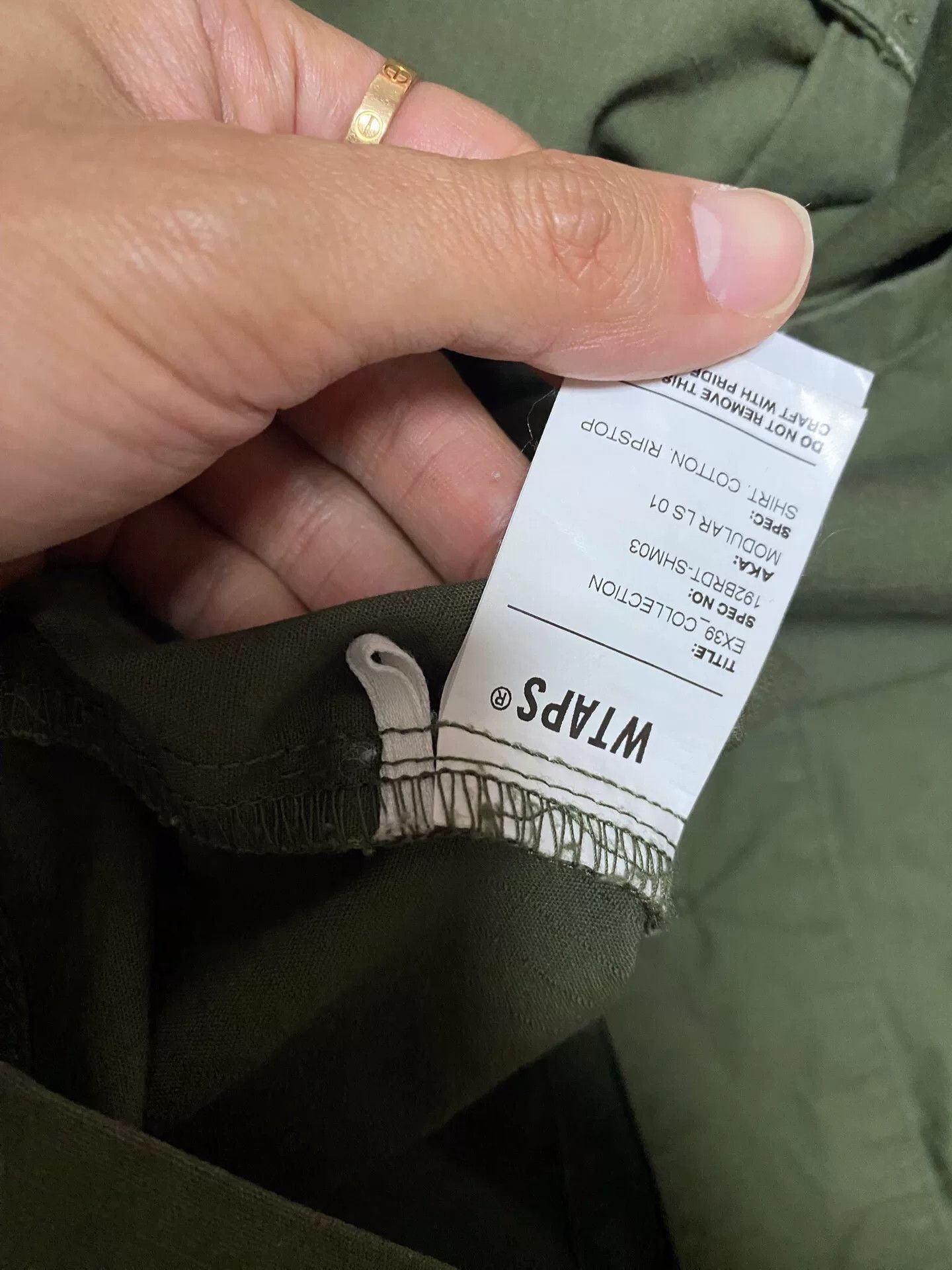 Wtaps wtaps military style green jacket shirt Size US M / EU 48-50 / 2 - 7 Thumbnail