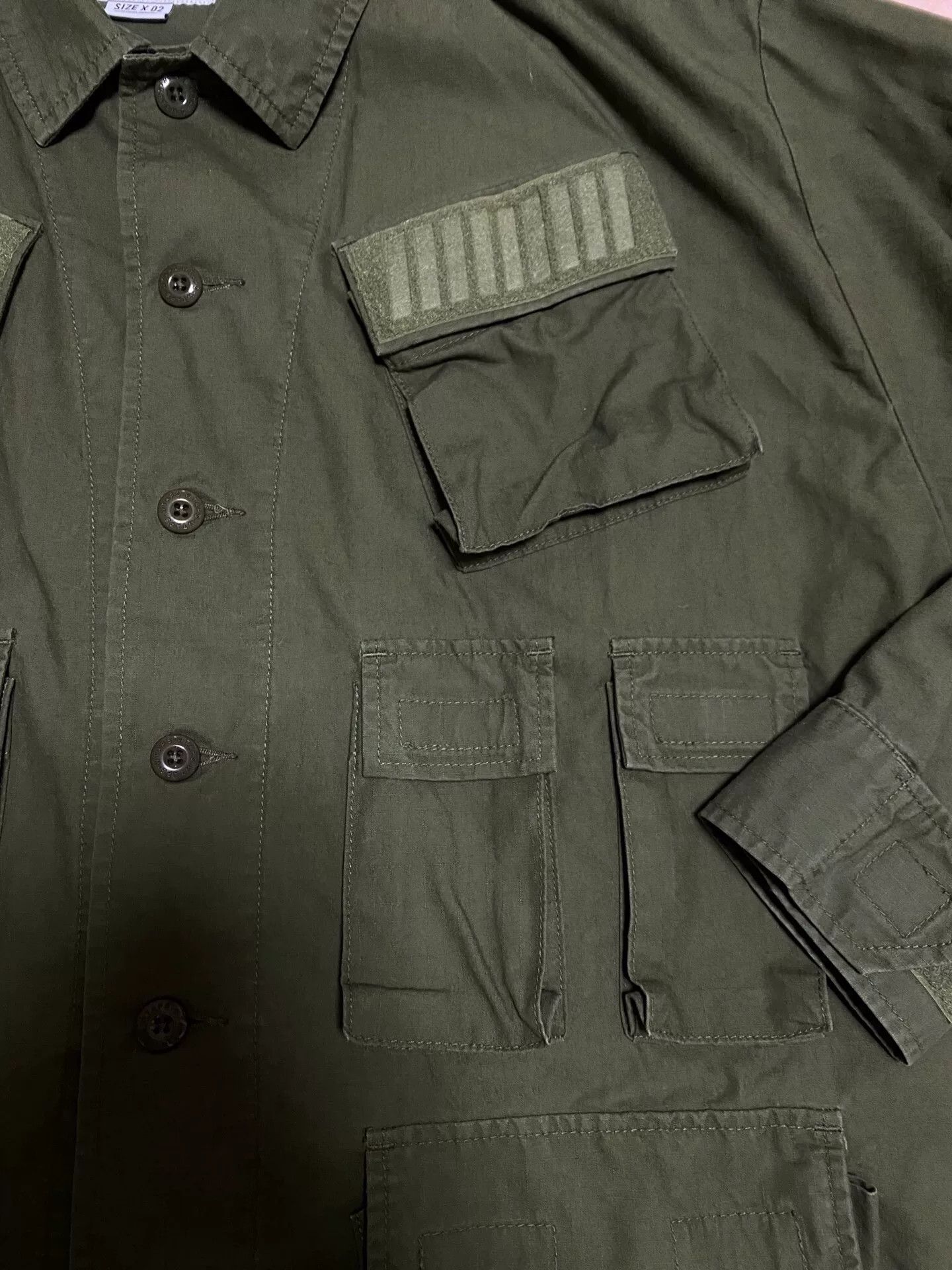 Wtaps wtaps military style green jacket shirt Size US M / EU 48-50 / 2 - 3 Thumbnail