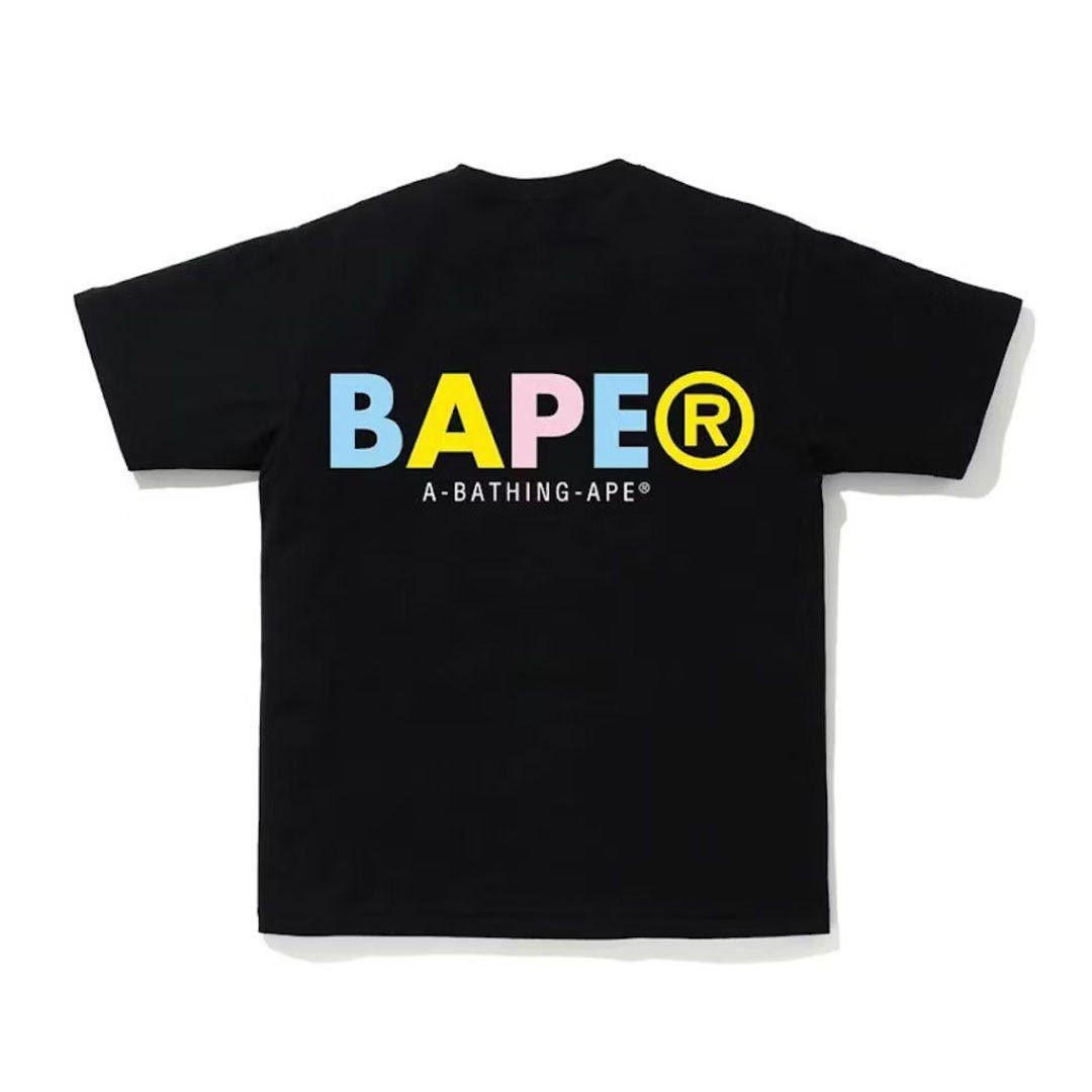 Bape Multi-Color Print Tee Black Size US S / EU 44-46 / 1 - 2 Thumbnail