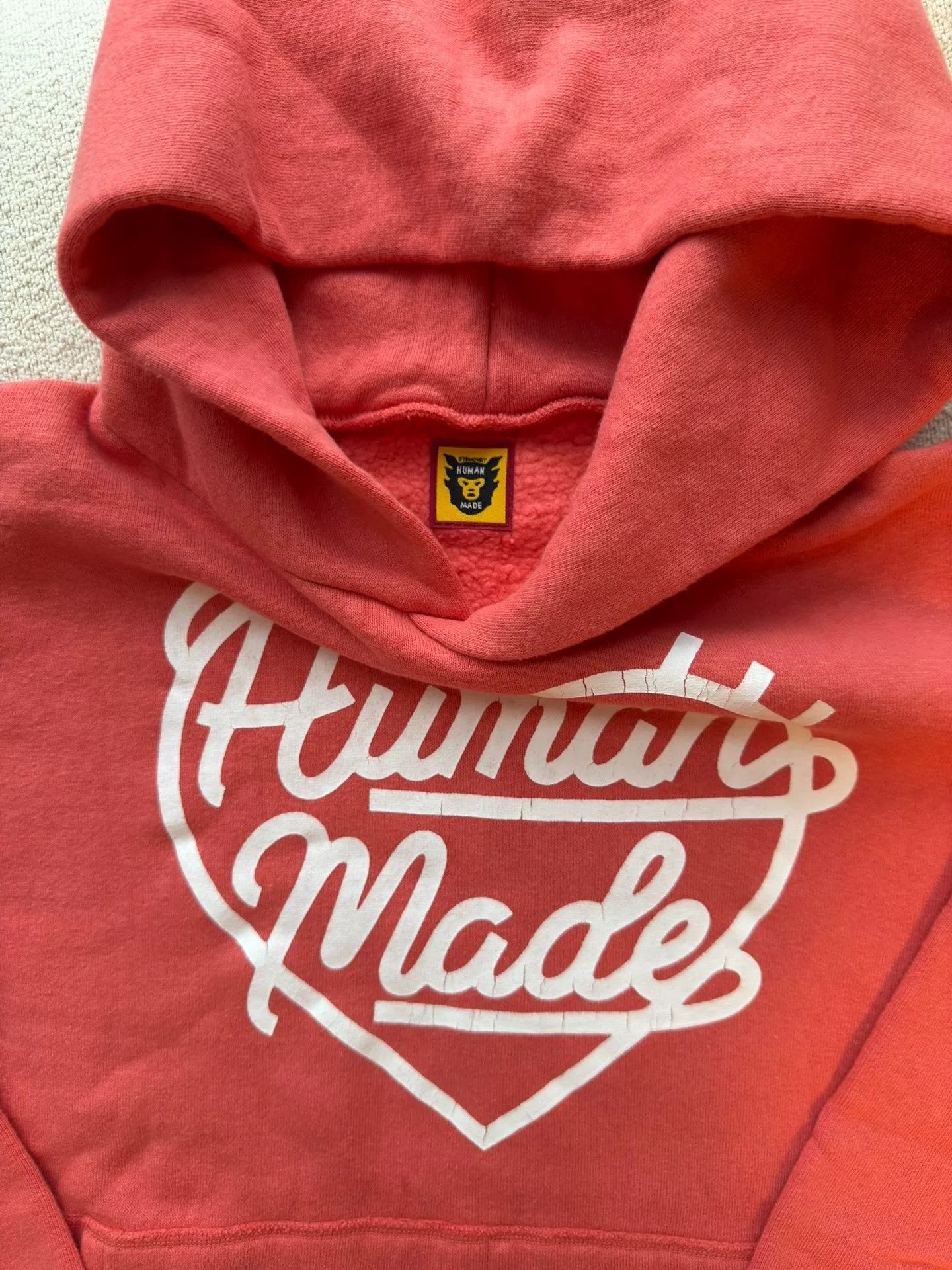 Human Made pink casual hoodie with heart logo Size US M / EU 48-50 / 2 - 7 Thumbnail