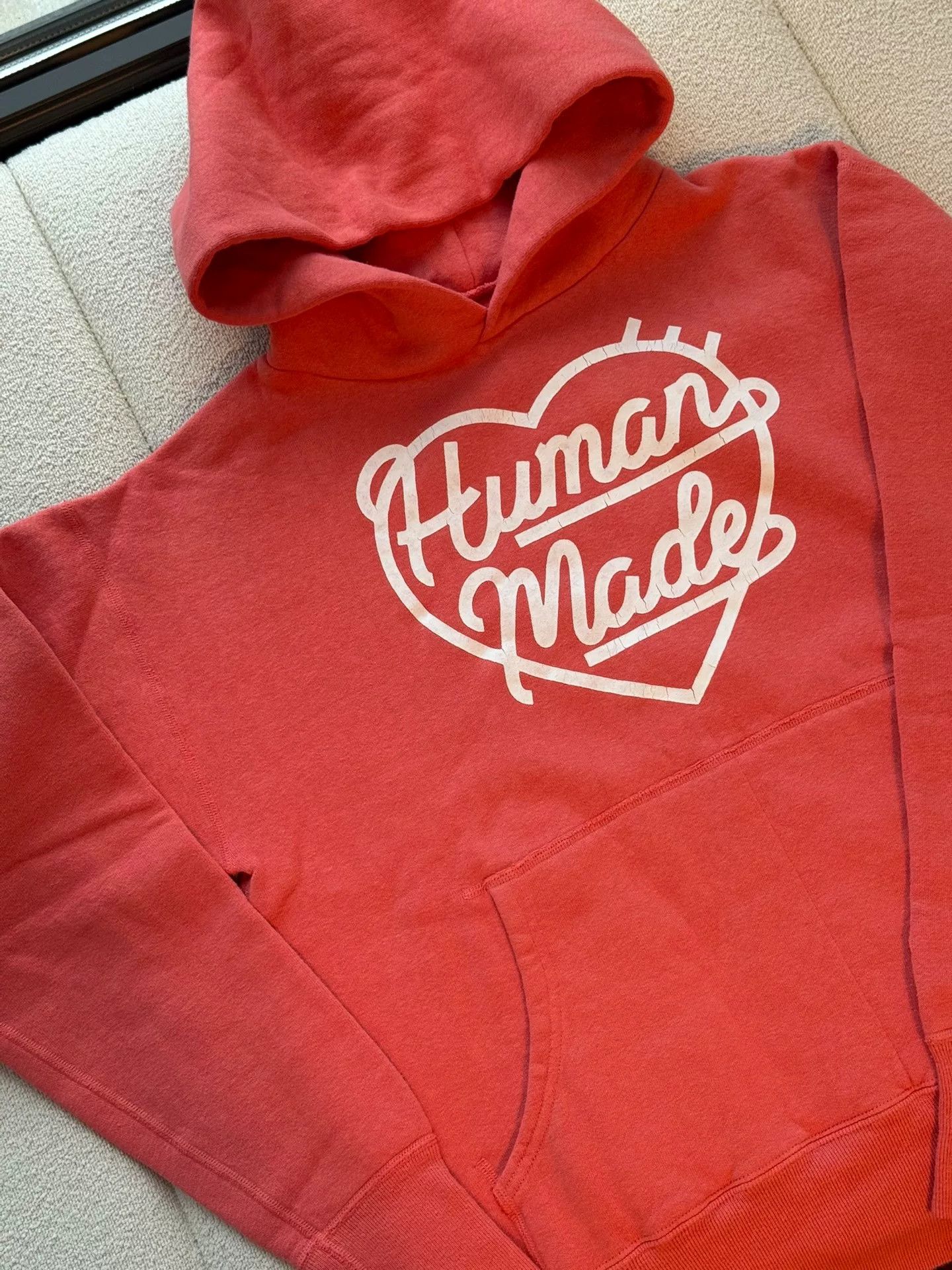 Human Made pink casual hoodie with heart logo Size US M / EU 48-50 / 2 - 8 Thumbnail