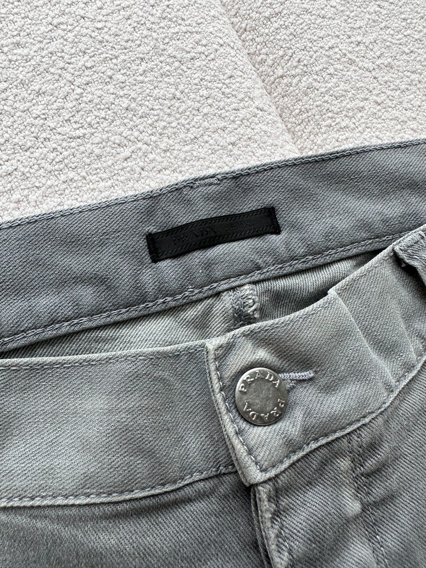 Prada Prada Casual Gray Denim Pants for Men Size US 35 - 6 Thumbnail