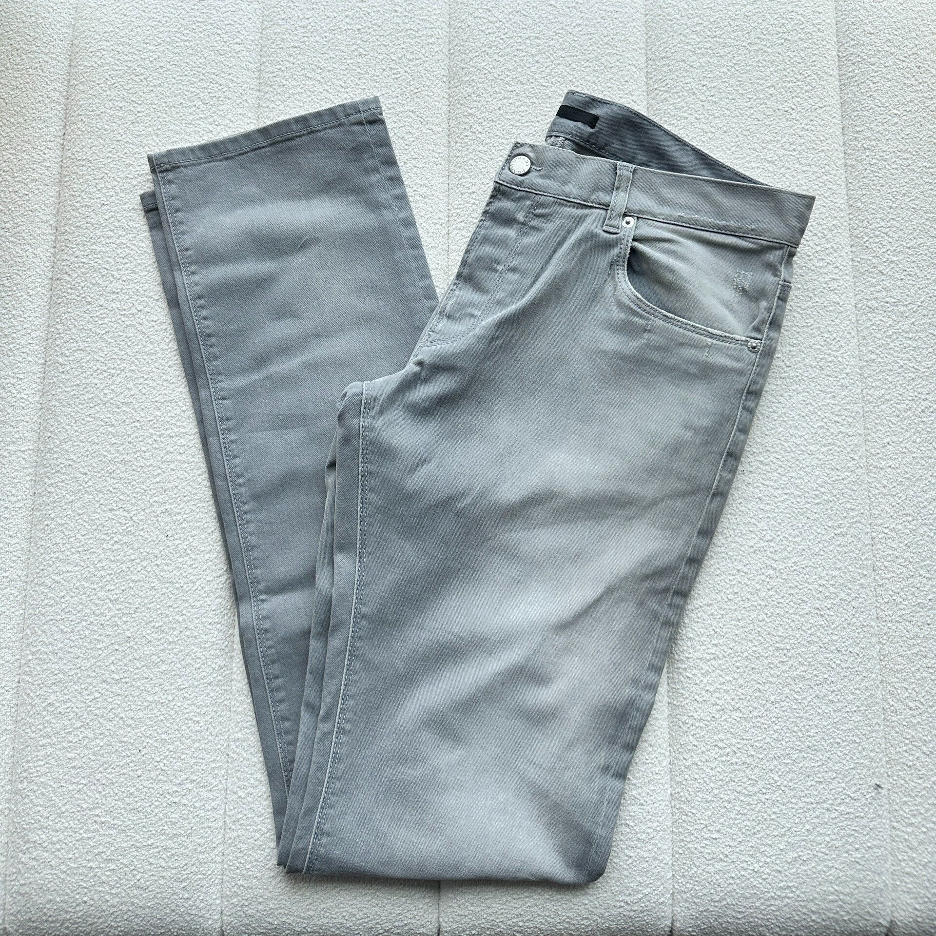 Prada Prada Casual Gray Denim Pants for Men Size US 35 - 4 Thumbnail