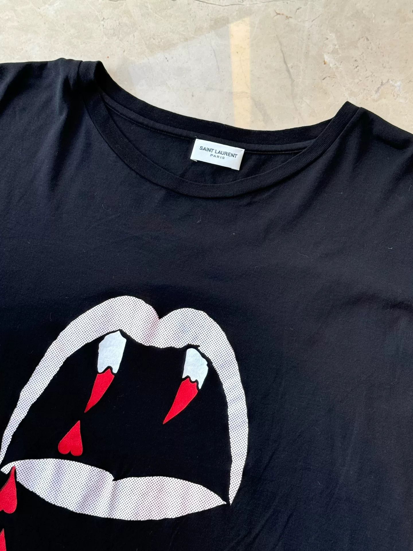 Saint Laurent Paris saint laurent classic t-shirt with graphic print Size US XL / EU 56 / 4 - 5 Thumbnail