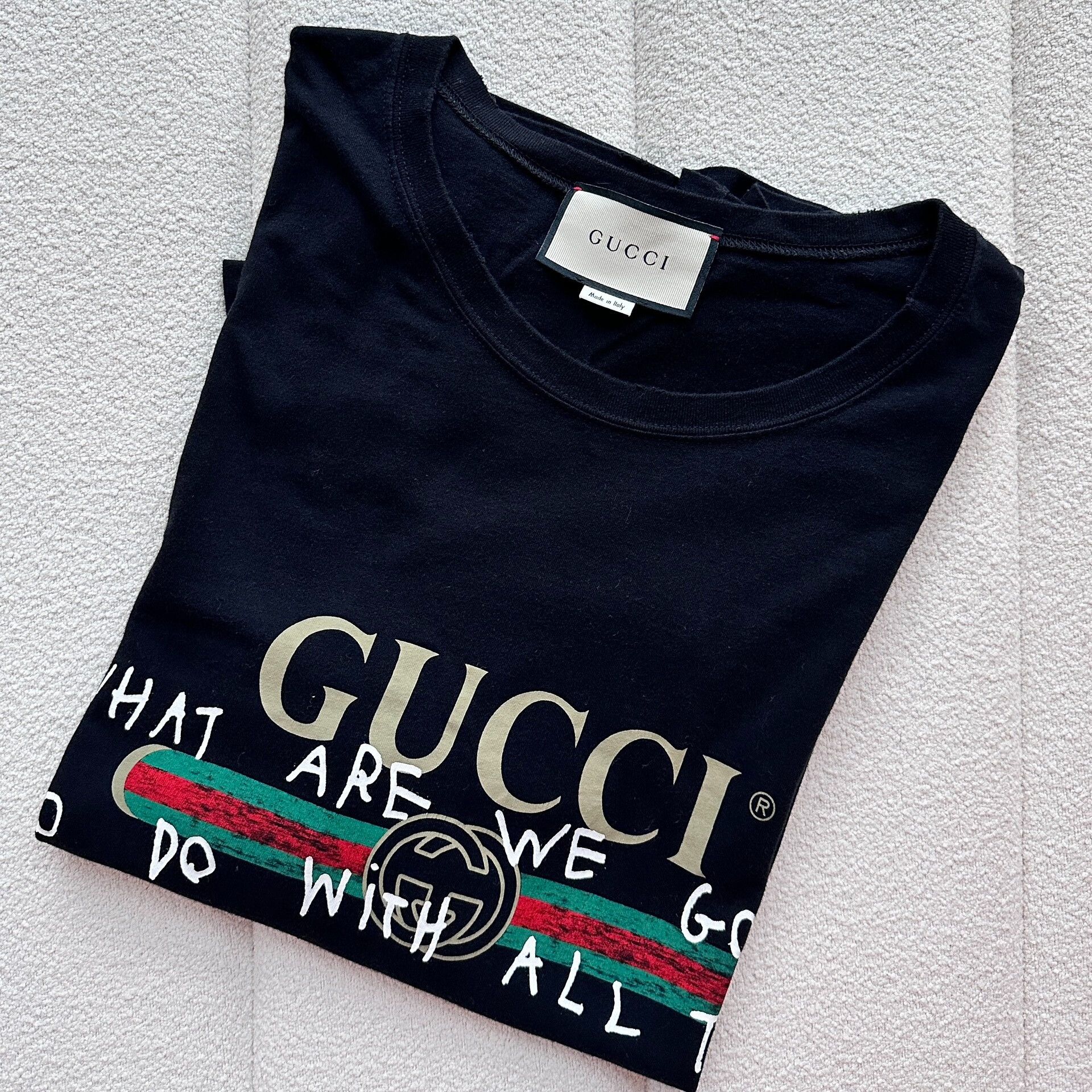 Gucci gucci graphic t-shirt for men in black Size US XL / EU 56 / 4 - 5 Thumbnail