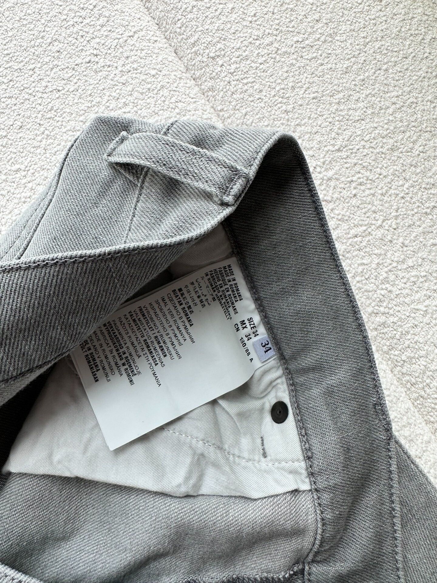 Prada prada men's casual gray jeans Size US 34 / EU 50 - 6 Thumbnail