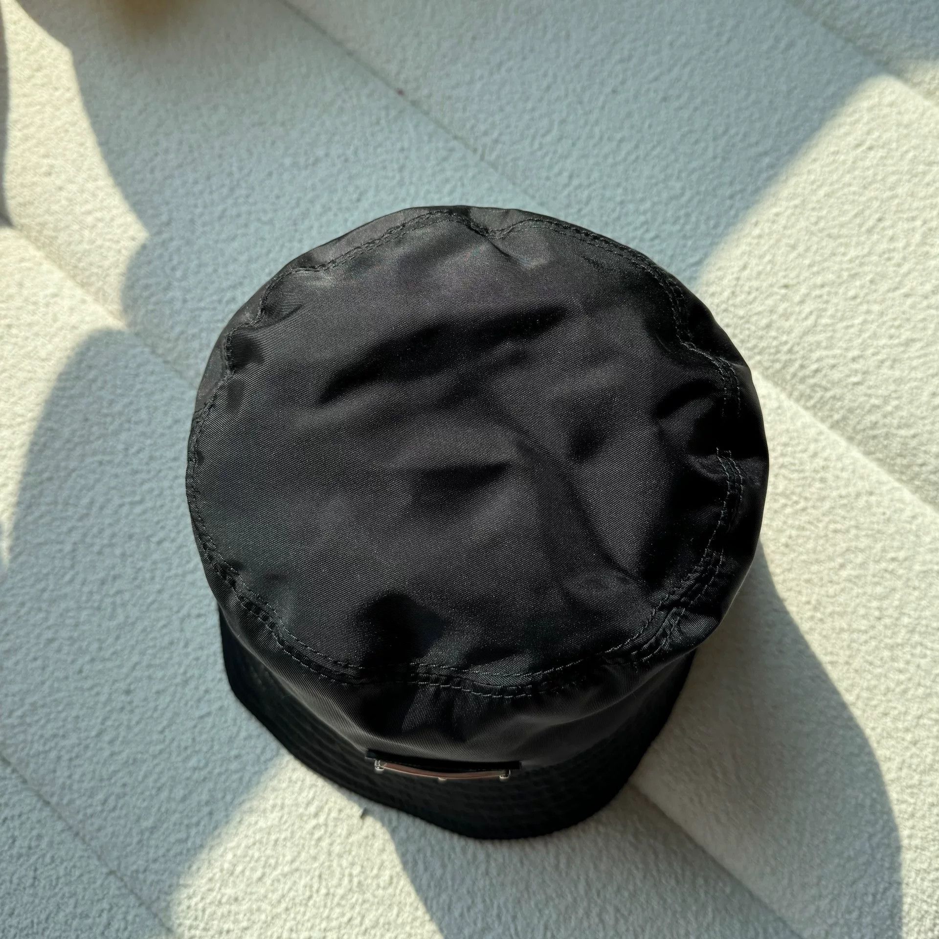Prada prada black nylon bucket hat size medium Size ONE SIZE - 5 Thumbnail