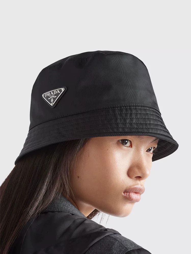 Prada prada black nylon bucket hat size medium Size ONE SIZE - 7 Thumbnail