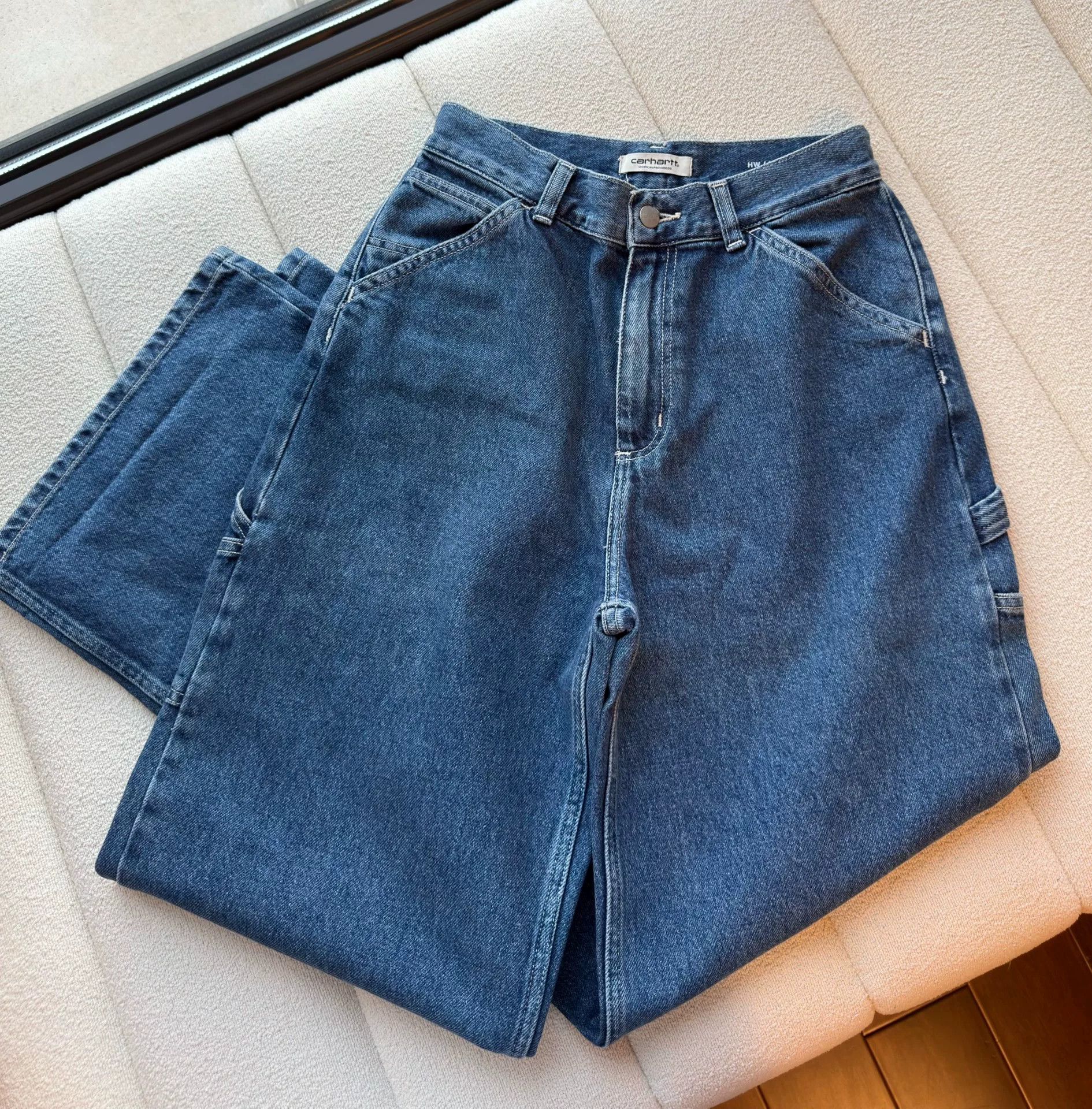 Carhartt Wip women's loose fit blue jeans from carhartt Size 26" / US 2 / IT 38 - 6 Thumbnail