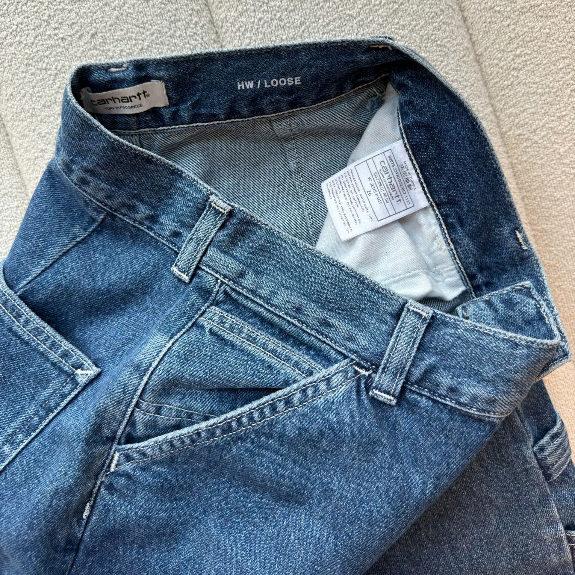 Carhartt Wip women's loose fit blue jeans from carhartt Size 26" / US 2 / IT 38 - 4 Thumbnail