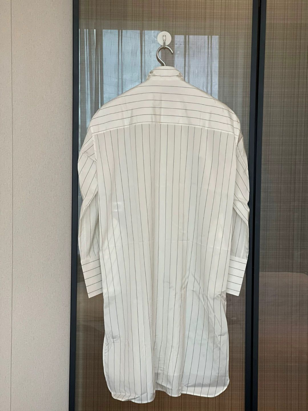 Celine celine striped shirt dress in white Size S / US 4 / IT 40 - 3 Thumbnail