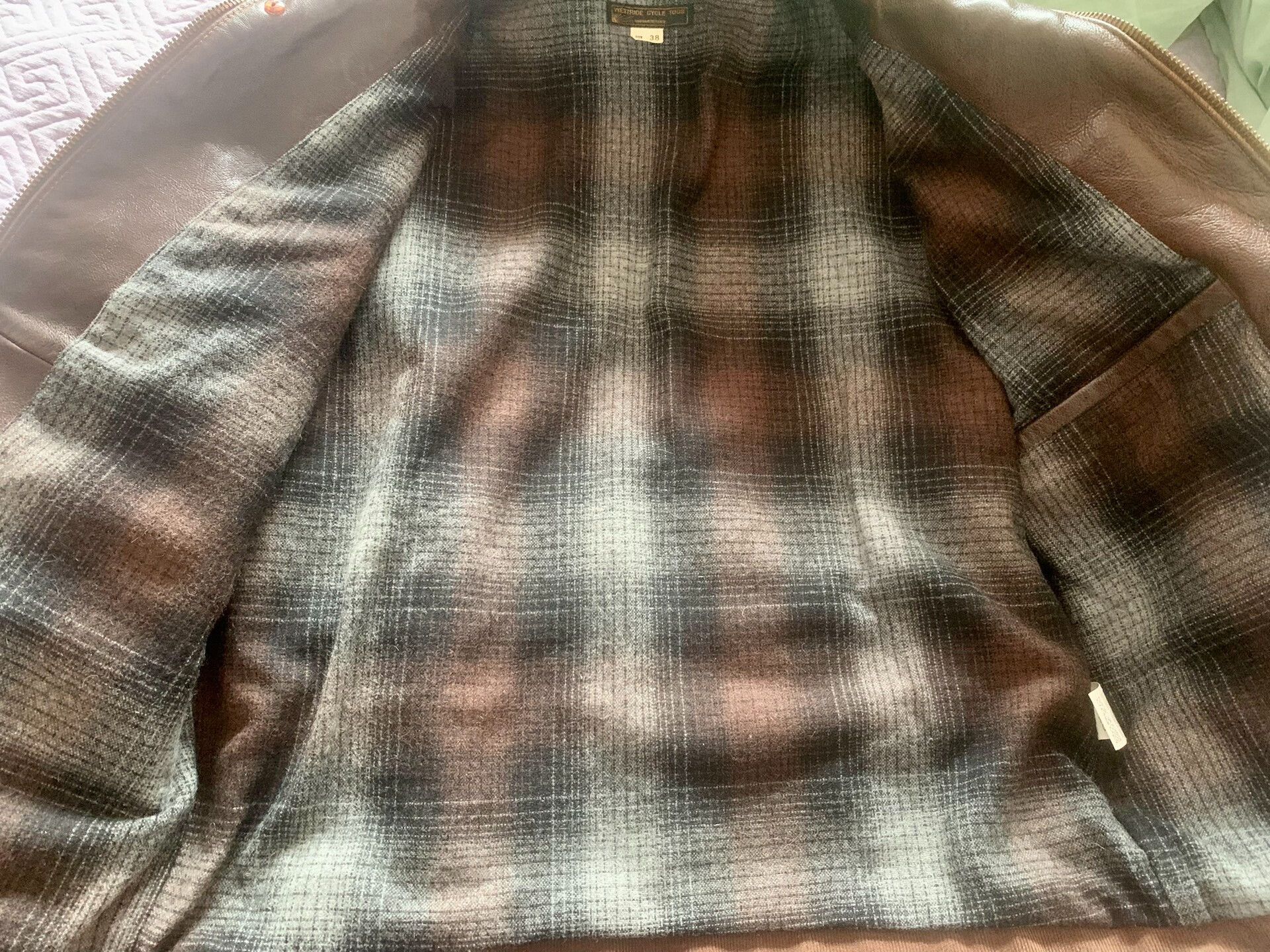 WEST RIDE perfect brown leather jacket in excellent condition Size US M / EU 48-50 / 2 - 3 Thumbnail
