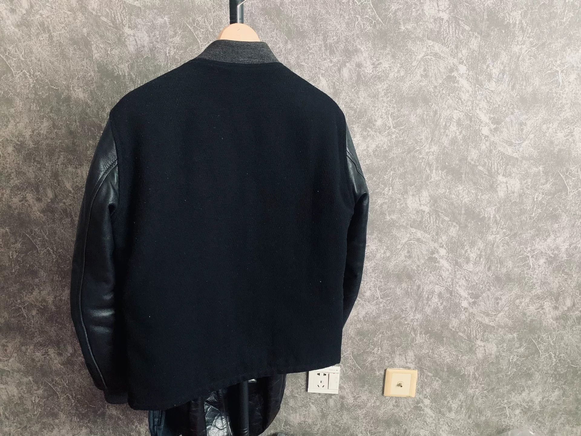 The Flat Head black wool leather baseball jacket Size US M / EU 48-50 / 2 - 2 Thumbnail