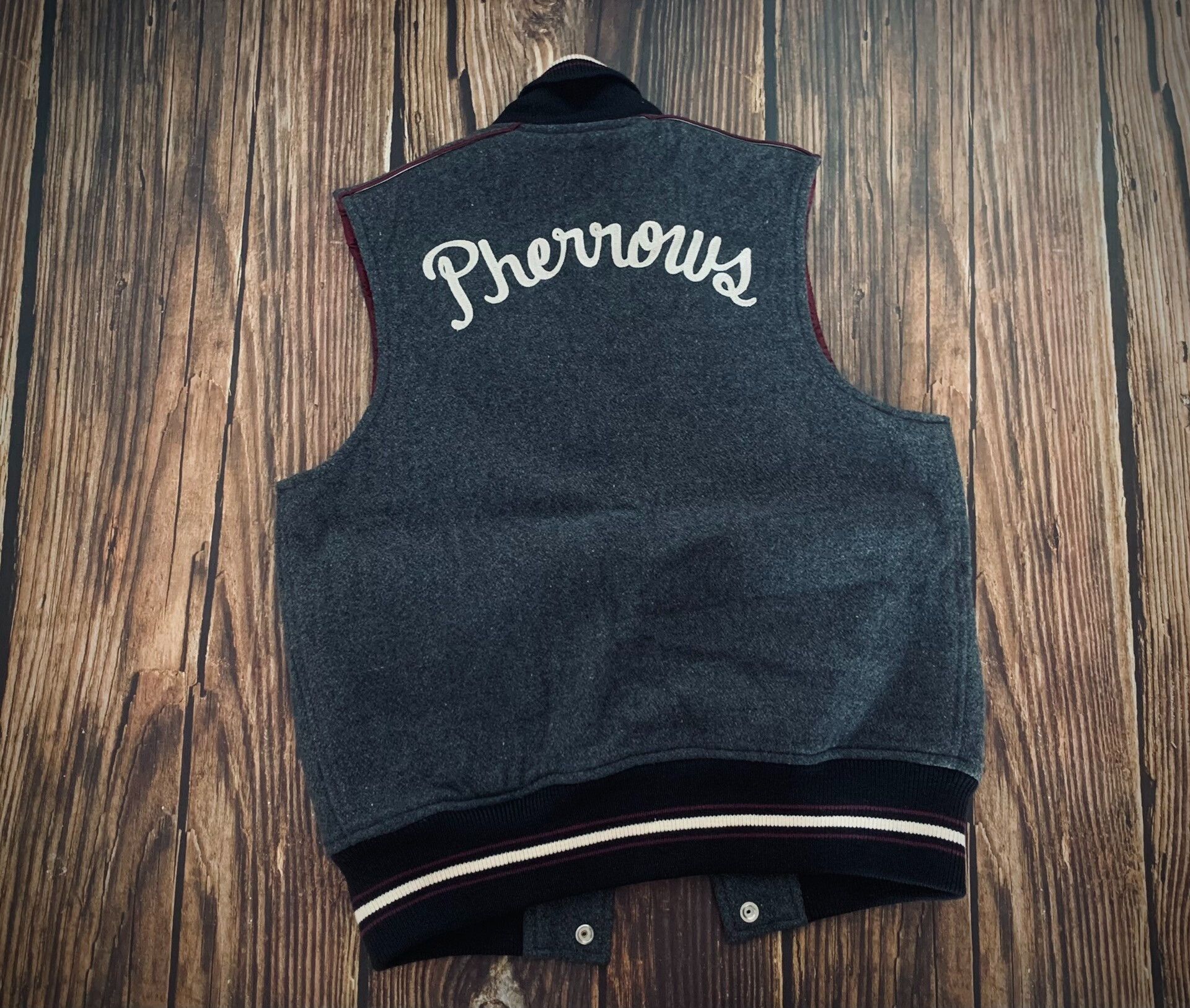 Pherrow's stylish sleeveless wool vest with embroidery Size US M / EU 48-50 / 2 - 2 Thumbnail