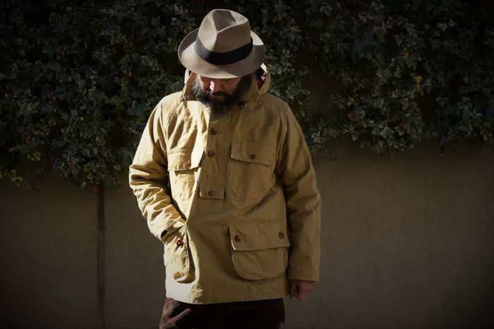 Freewheelers military canvas hooded windbreaker coat Size US L / EU 52-54 / 3 - 4 Thumbnail