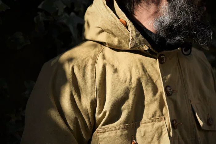 Freewheelers military canvas hooded windbreaker coat Size US L / EU 52-54 / 3 - 5 Thumbnail