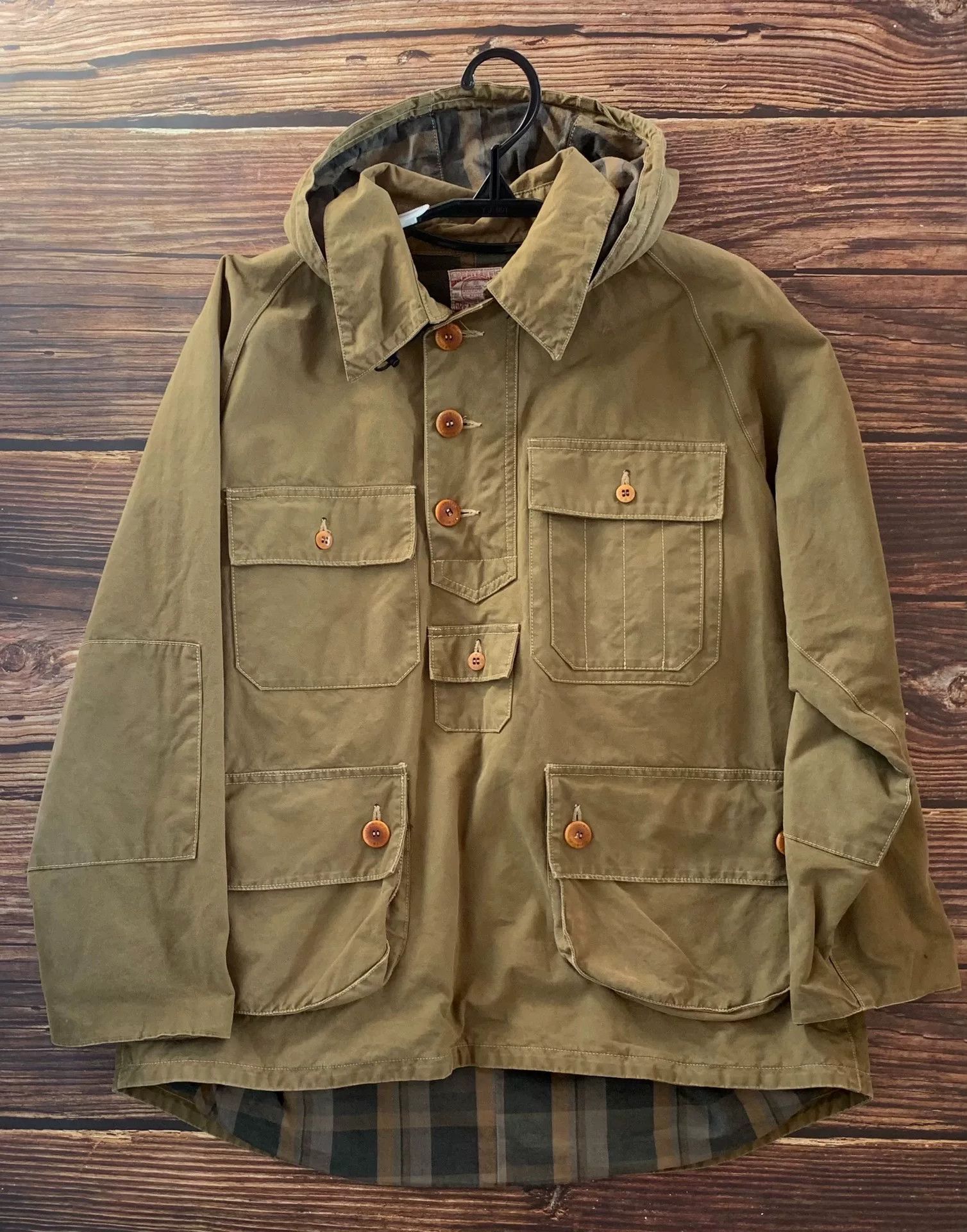 Freewheelers military canvas hooded windbreaker coat Size US L / EU 52-54 / 3 - 6 Thumbnail