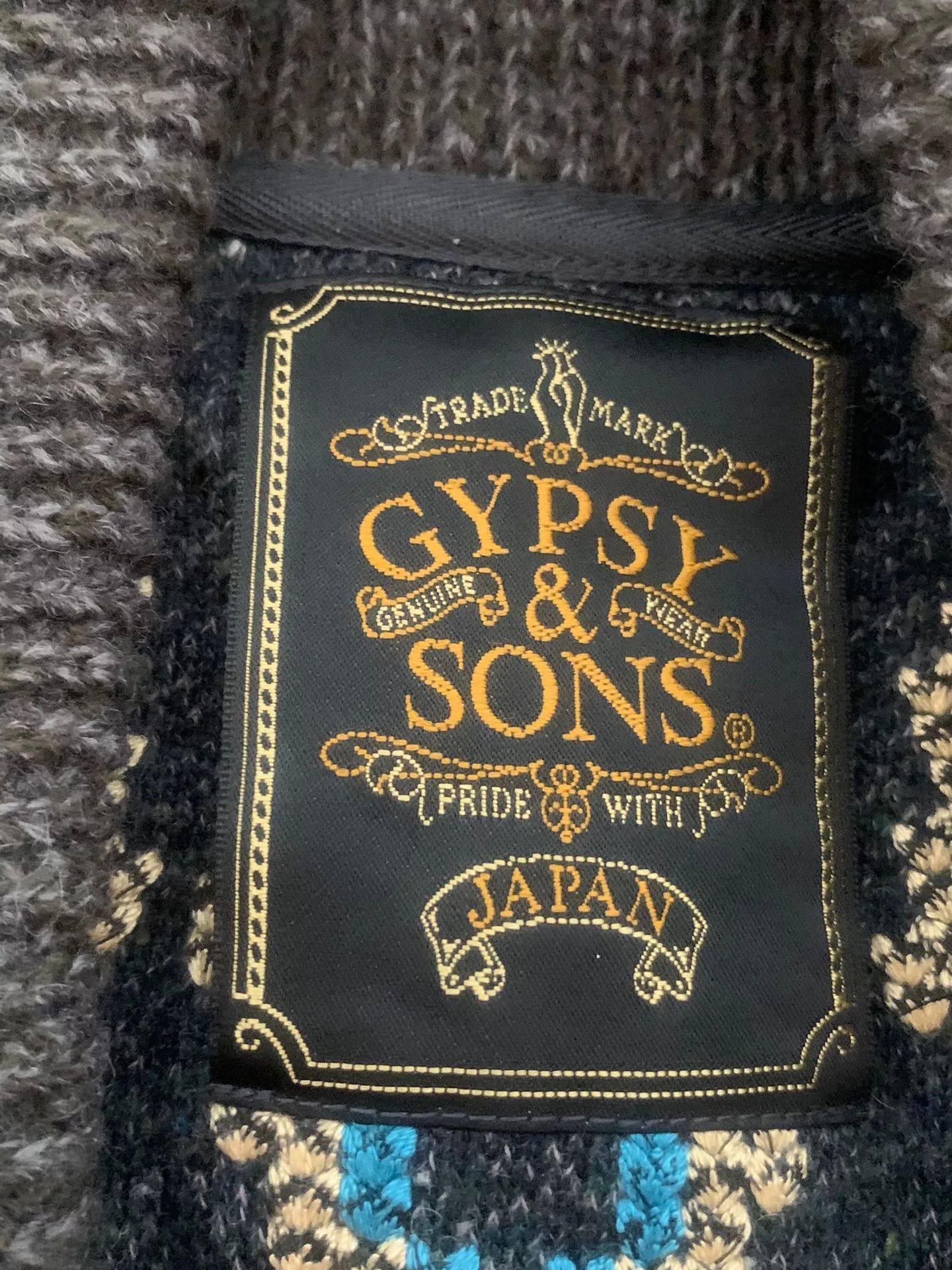 &SONS stylish gypsy sons navy patterned vest Size US L / EU 52-54 / 3 - 5 Thumbnail