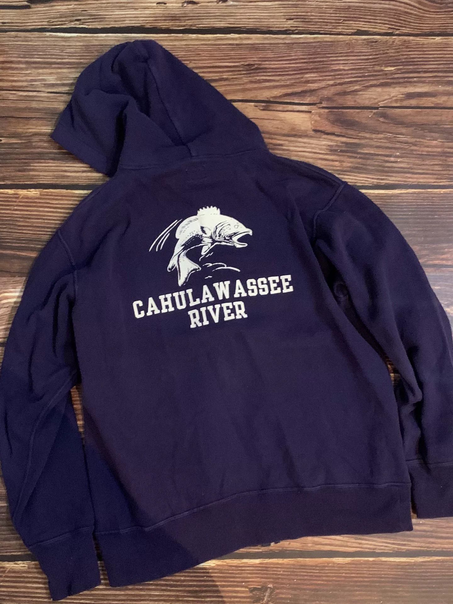 Tenderloin navy blue zip-up hoodie with logo Size US M / EU 48-50 / 2 - 2 Thumbnail