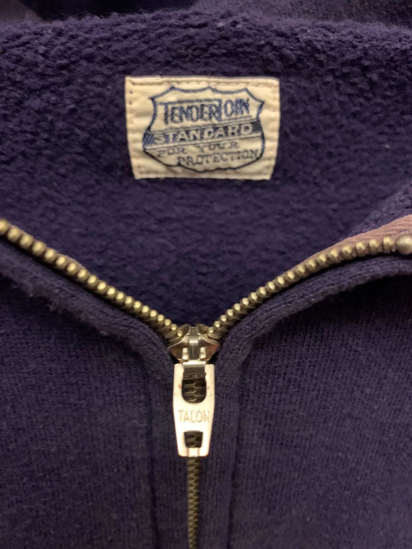 Tenderloin navy blue zip-up hoodie with logo Size US M / EU 48-50 / 2 - 5 Thumbnail