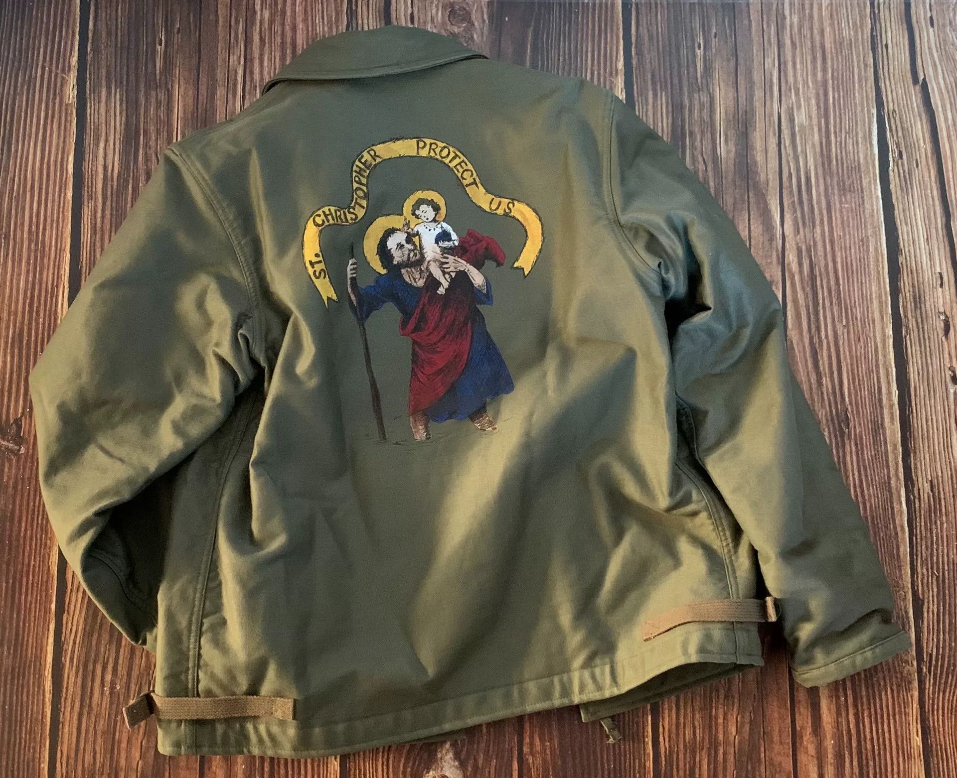 The Real McCoy's real mccoy A2 Navy Deck Jacket Size US M / EU 48-50 / 2 - 2 Thumbnail