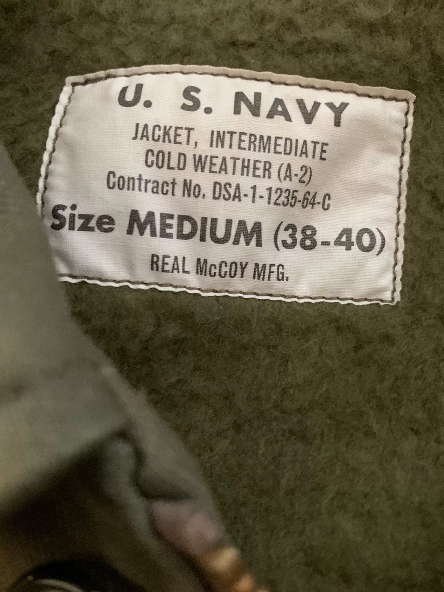 The Real McCoy's real mccoy A2 Navy Deck Jacket Size US M / EU 48-50 / 2 - 5 Thumbnail