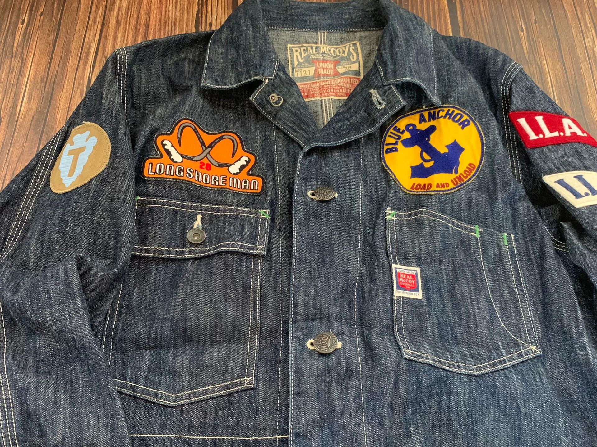 The Real McCoy's vintage naval theme denim jacket Size US M / EU 48-50 / 2 - 4 Thumbnail