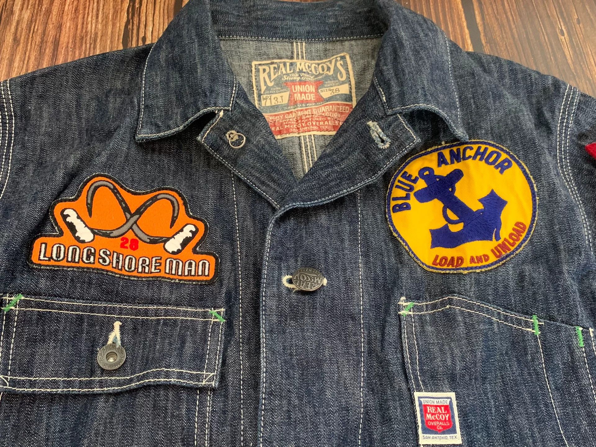 The Real McCoy's vintage naval theme denim jacket Size US M / EU 48-50 / 2 - 3 Thumbnail