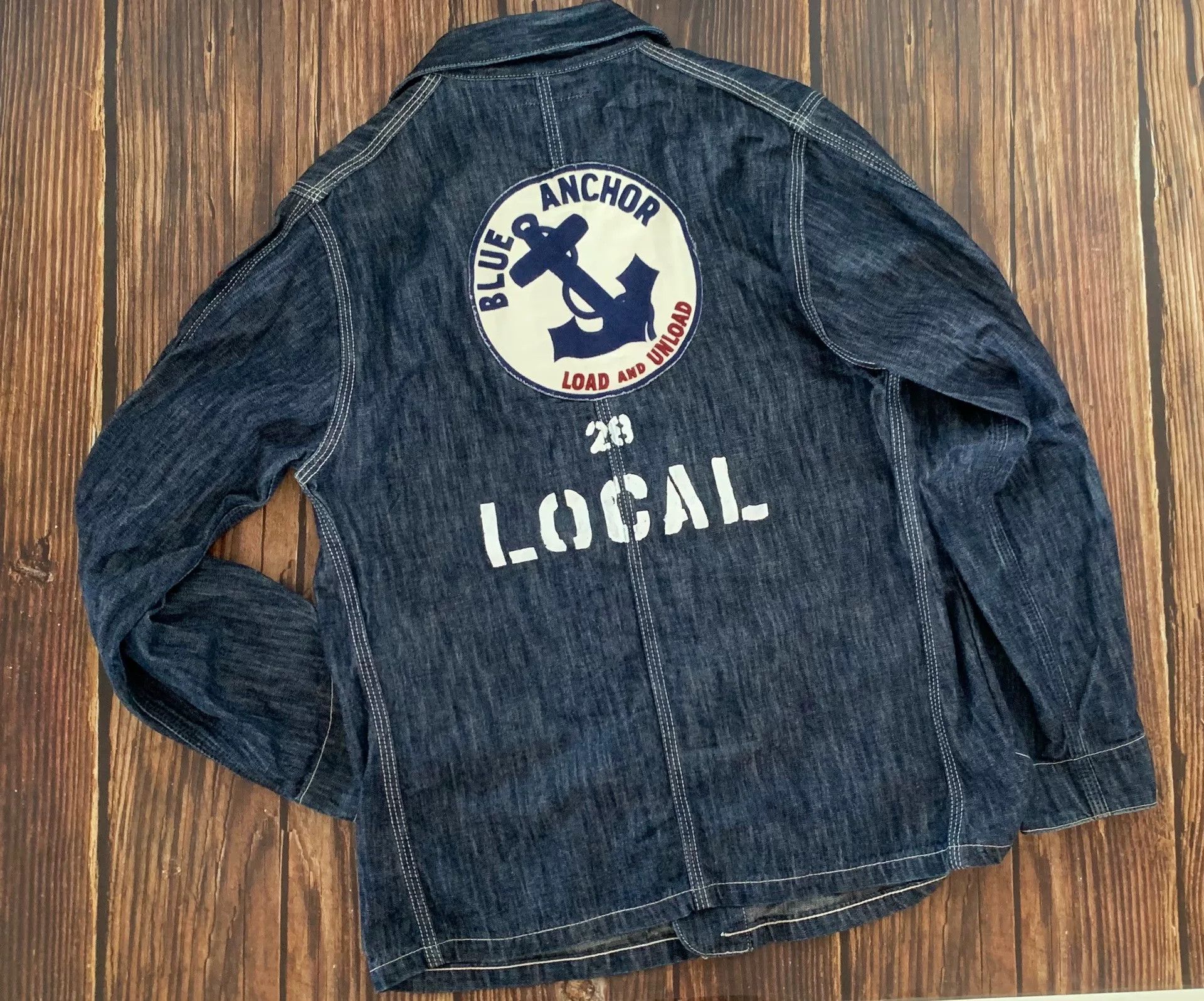 The Real McCoy's vintage naval theme denim jacket Size US M / EU 48-50 / 2 - 2 Thumbnail
