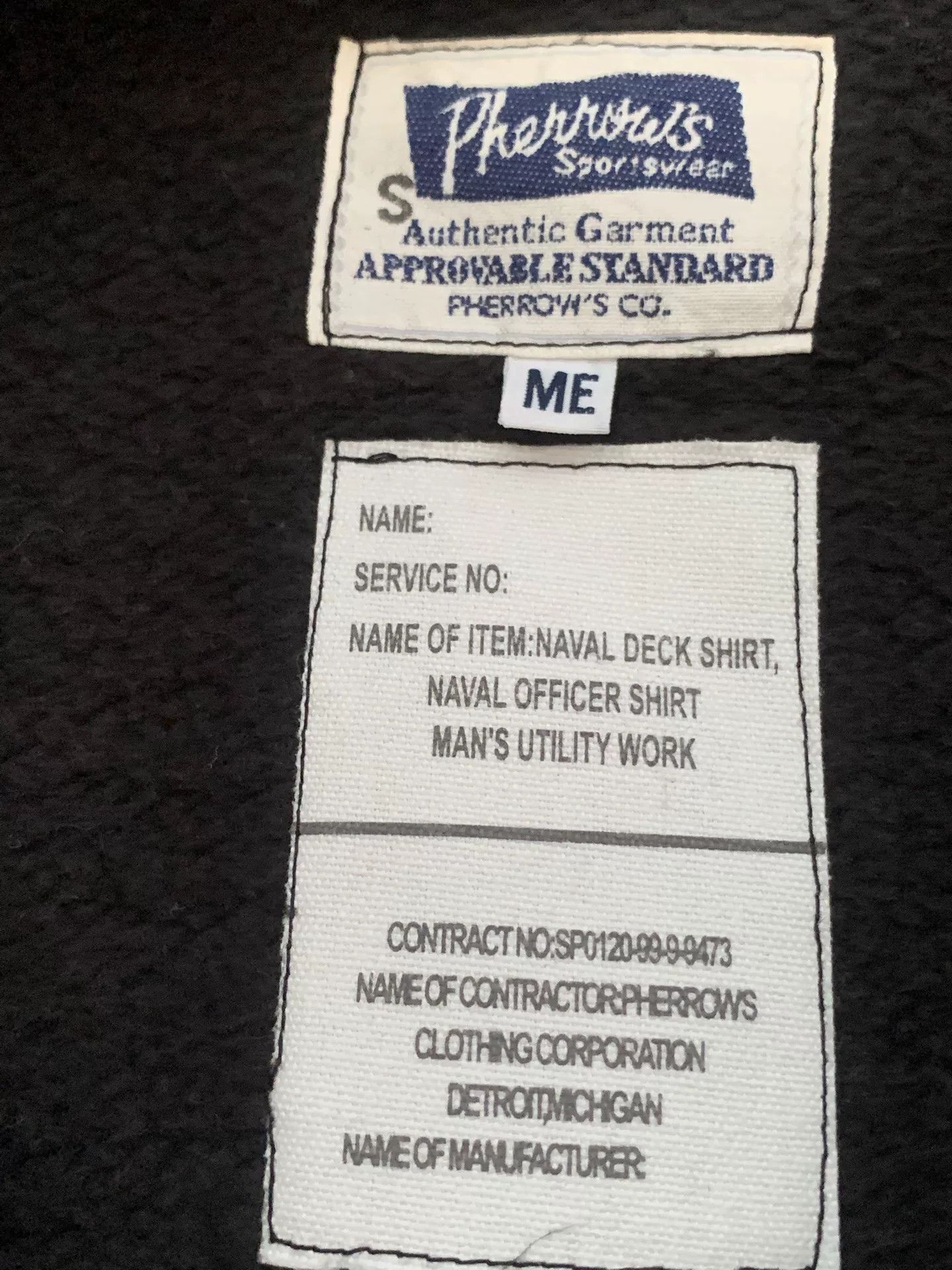 Pherrow's black military style sweatshirt Size US M / EU 48-50 / 2 - 4 Thumbnail