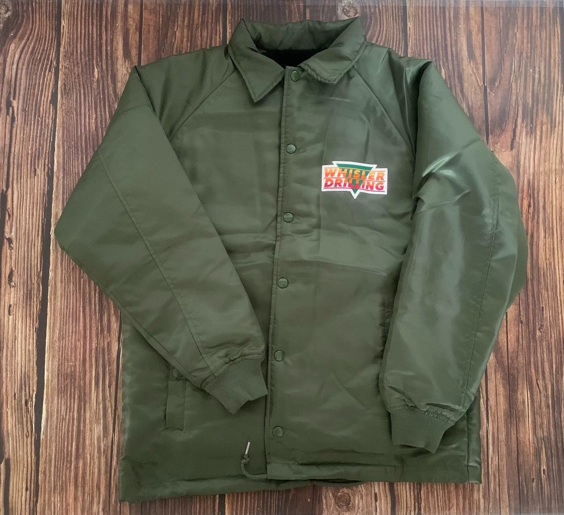 Pherrow's olive green coach jacket with logo Size US M / EU 48-50 / 2 - 2 Thumbnail