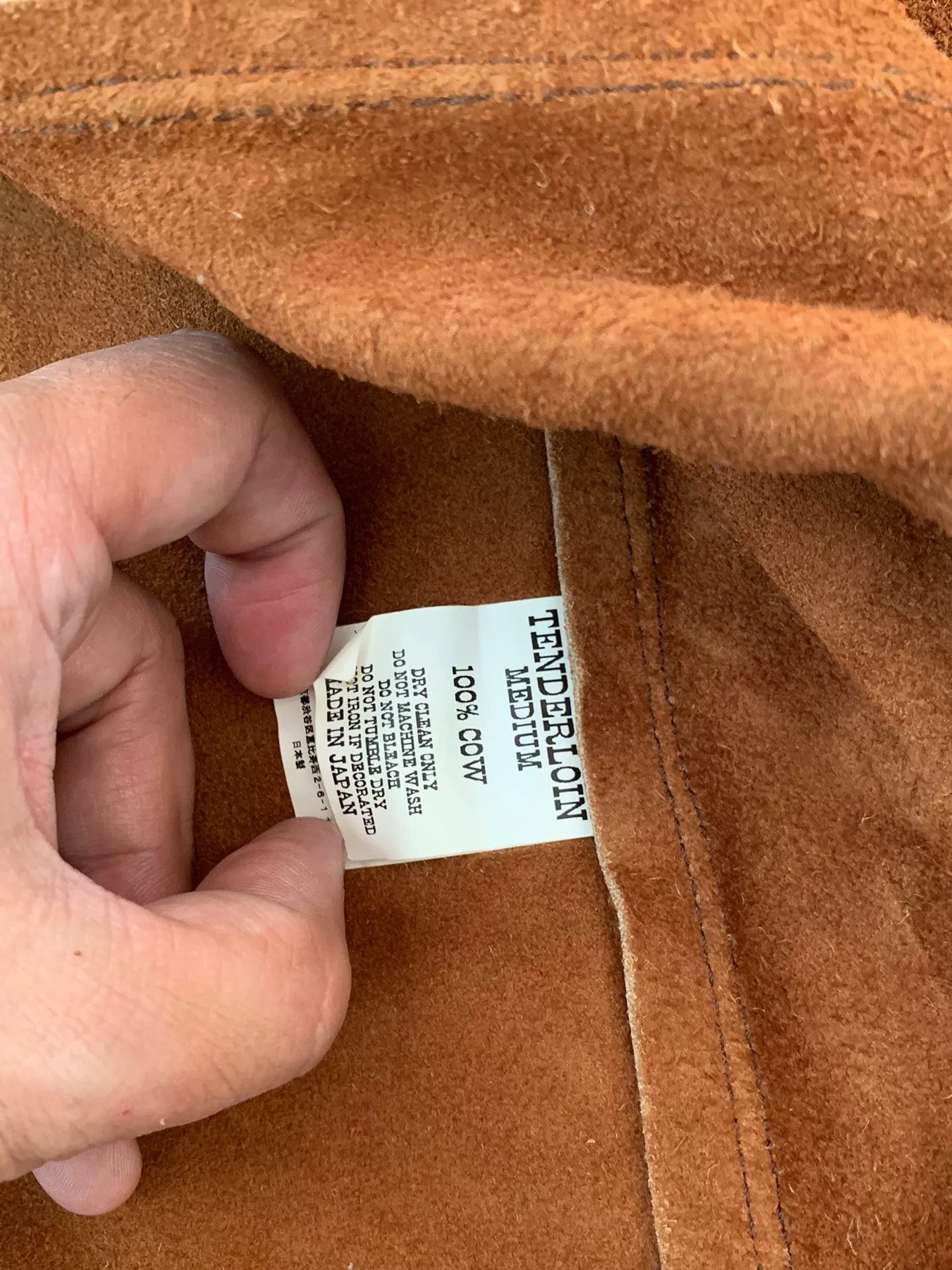 Tenderloin suede jacket with button front and collar Size US M / EU 48-50 / 2 - 5 Thumbnail