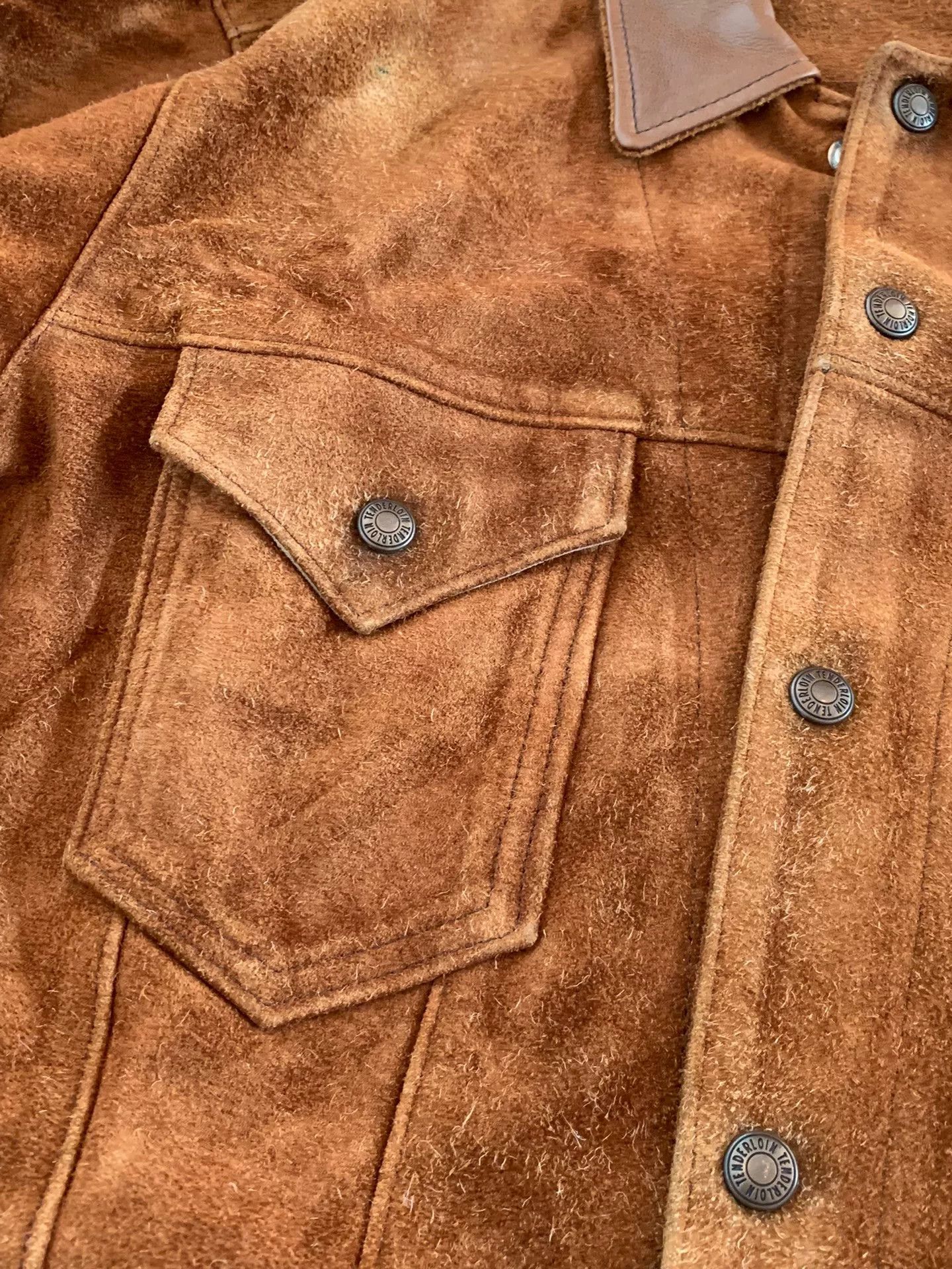 Tenderloin suede jacket with button front and collar Size US M / EU 48-50 / 2 - 4 Thumbnail